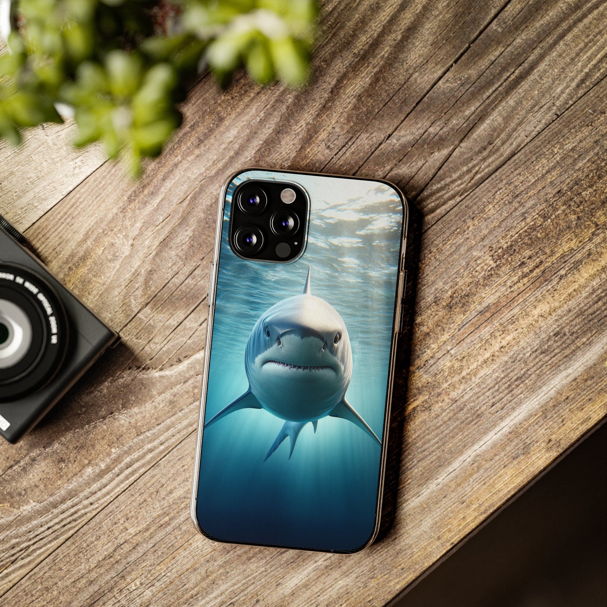 Curious Shark - Soft Phone Case