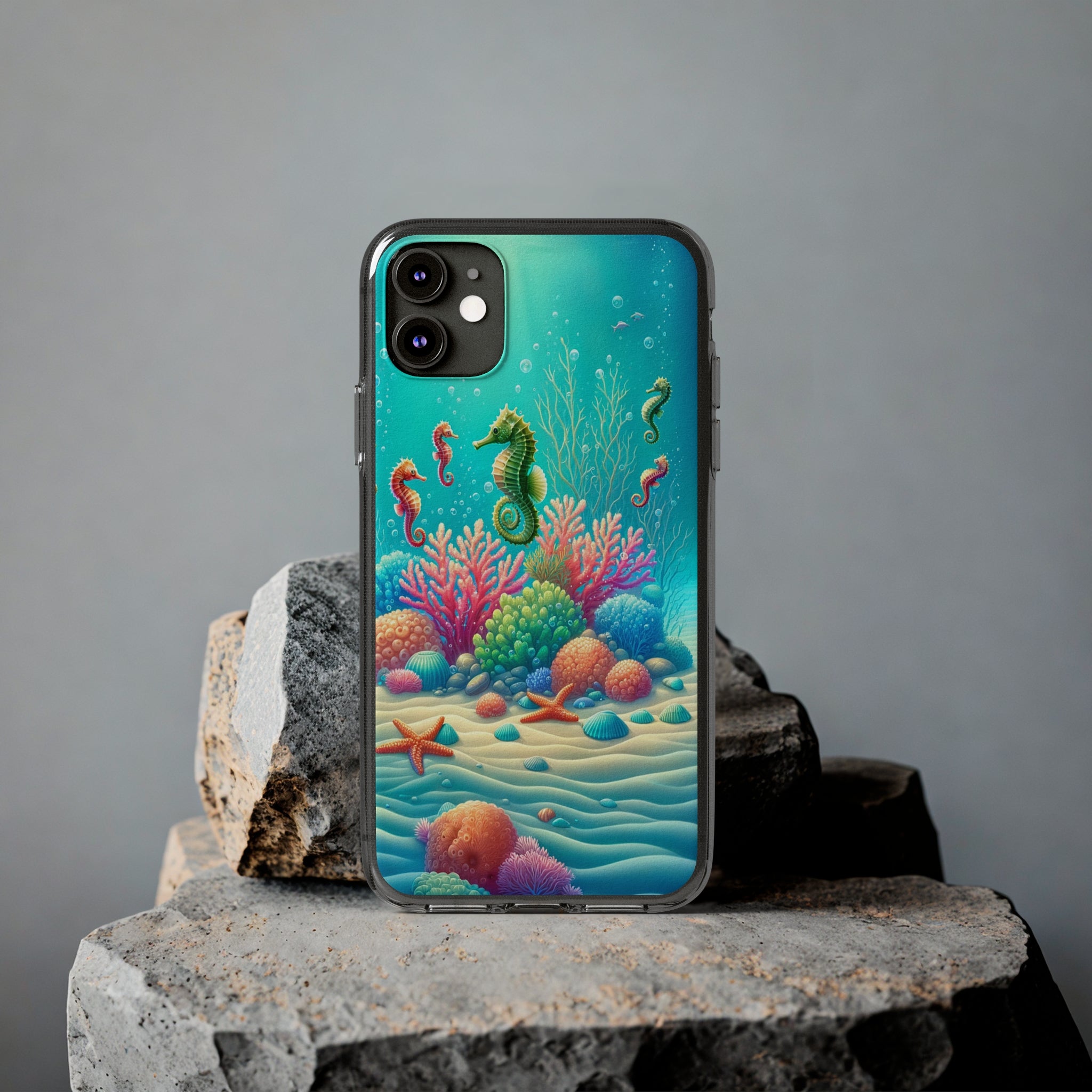 Seahorses - Soft Phone Case