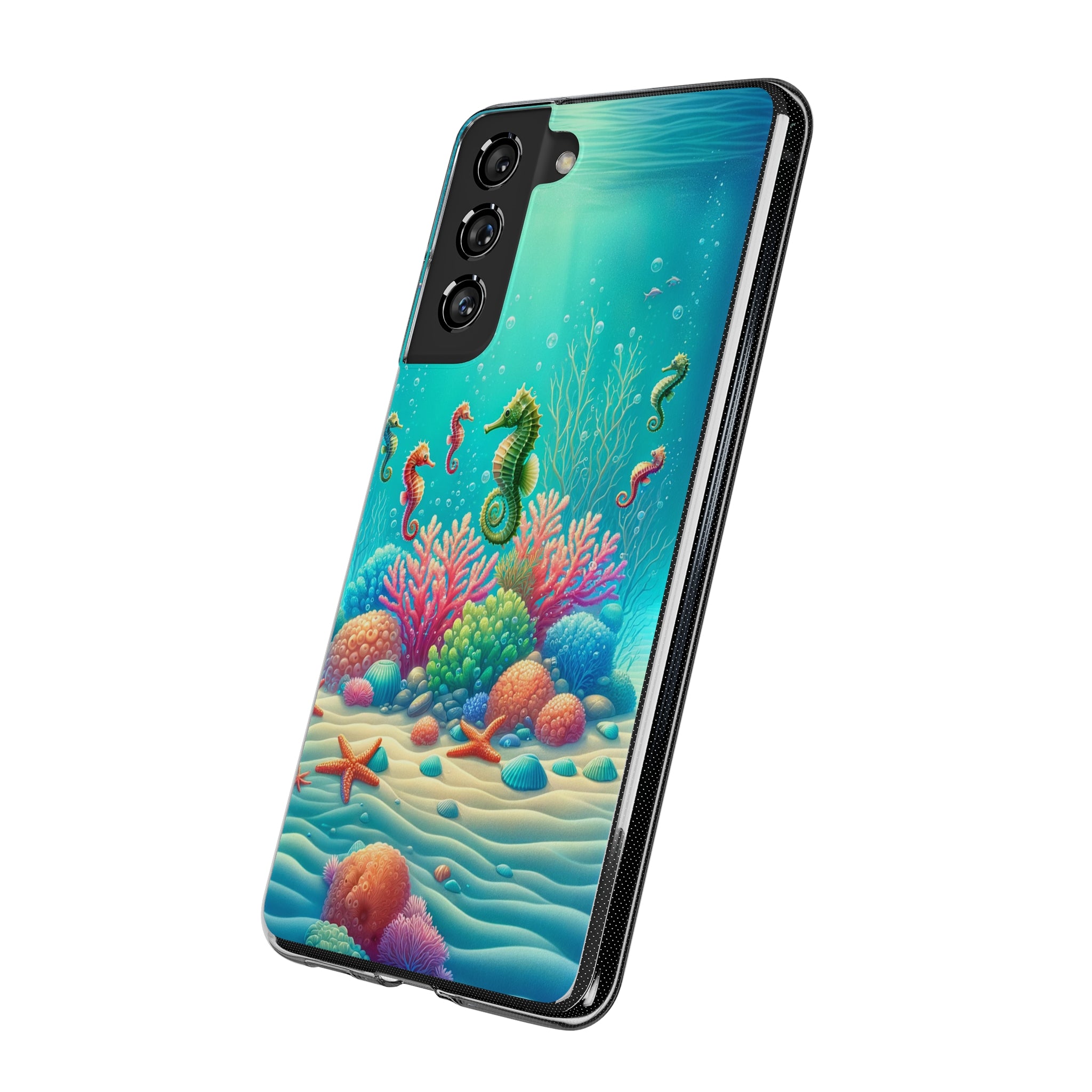 Seahorses - Soft Phone Case