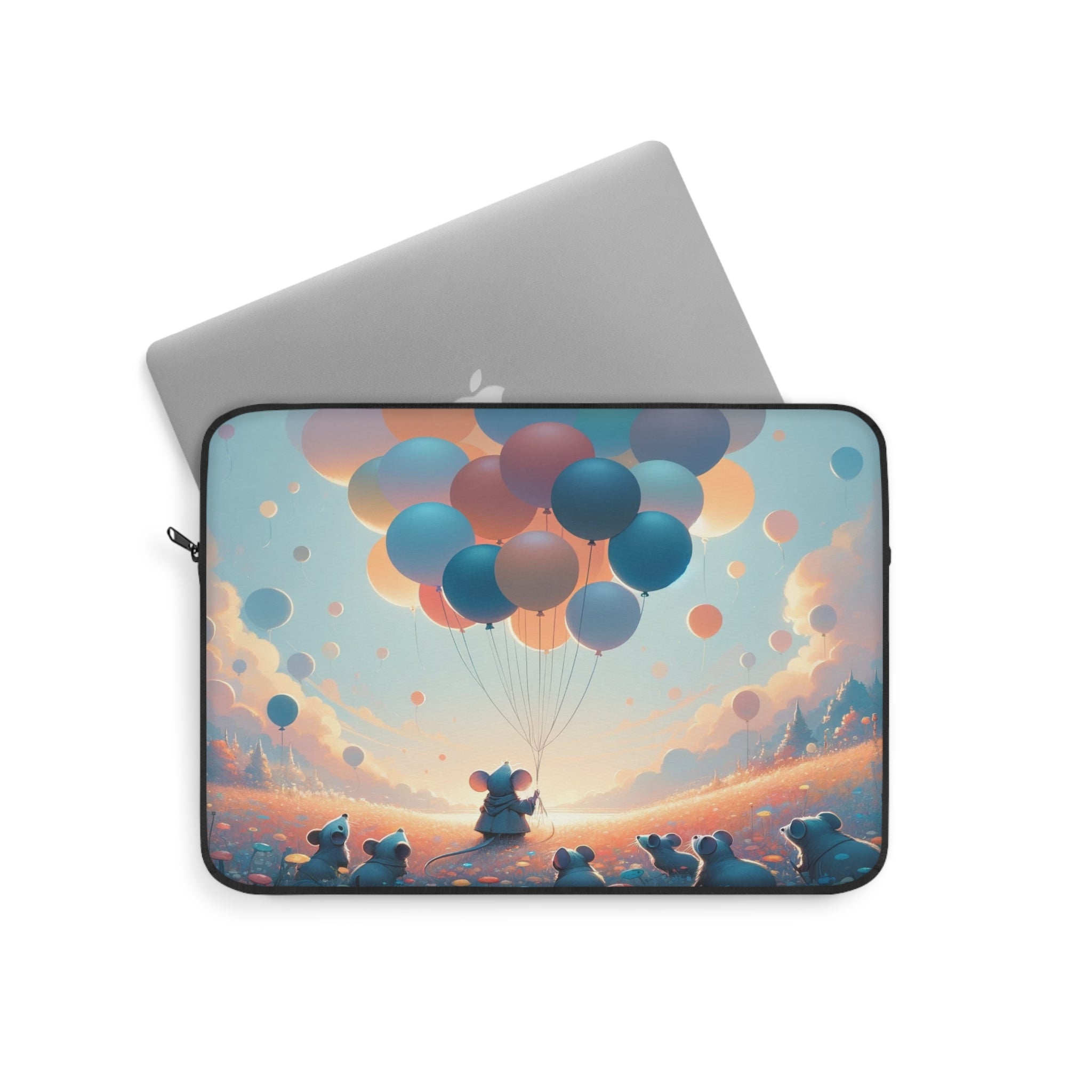 Mice watching balloons - Laptop Sleeve