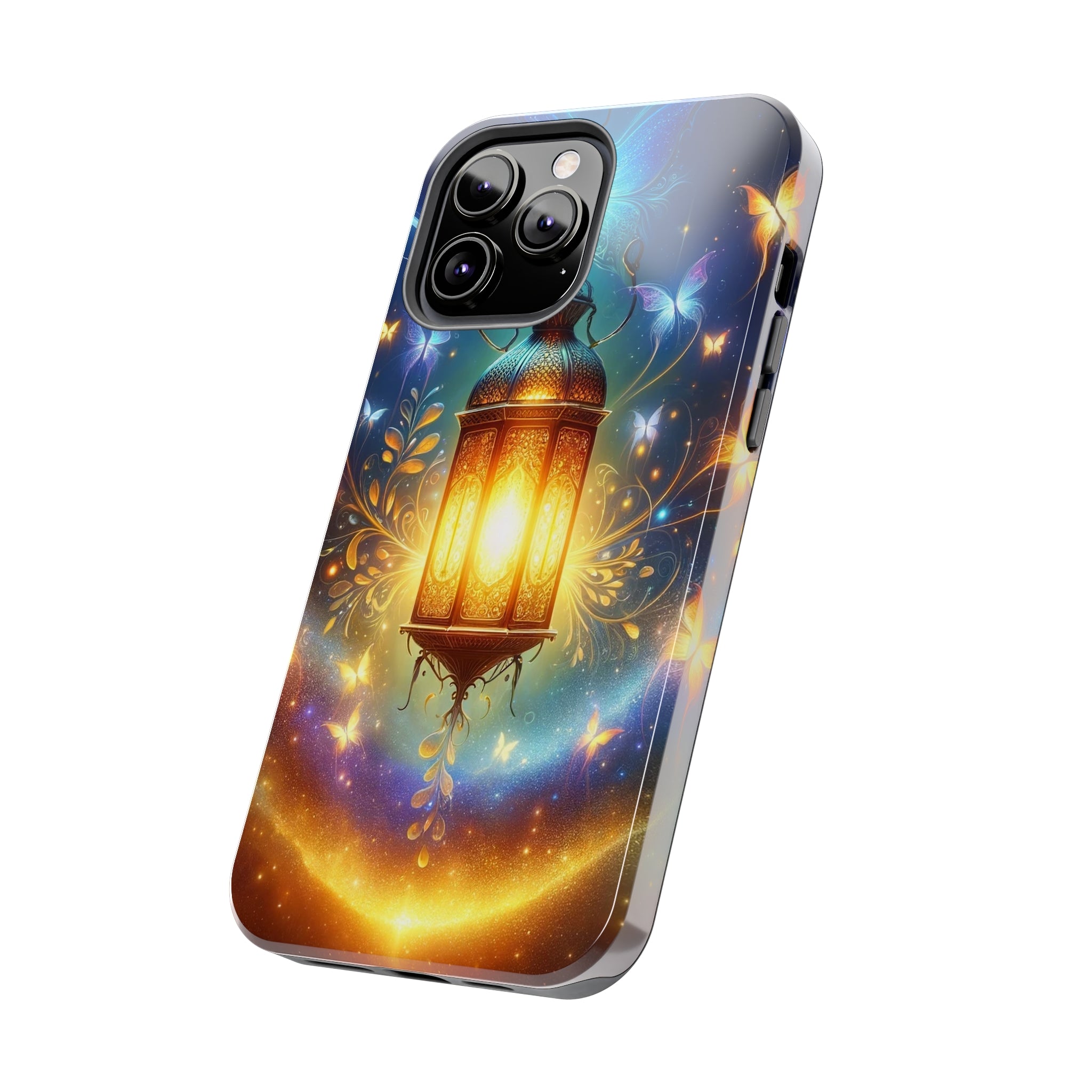 Butterflies around a lamp - Tough Phone Case