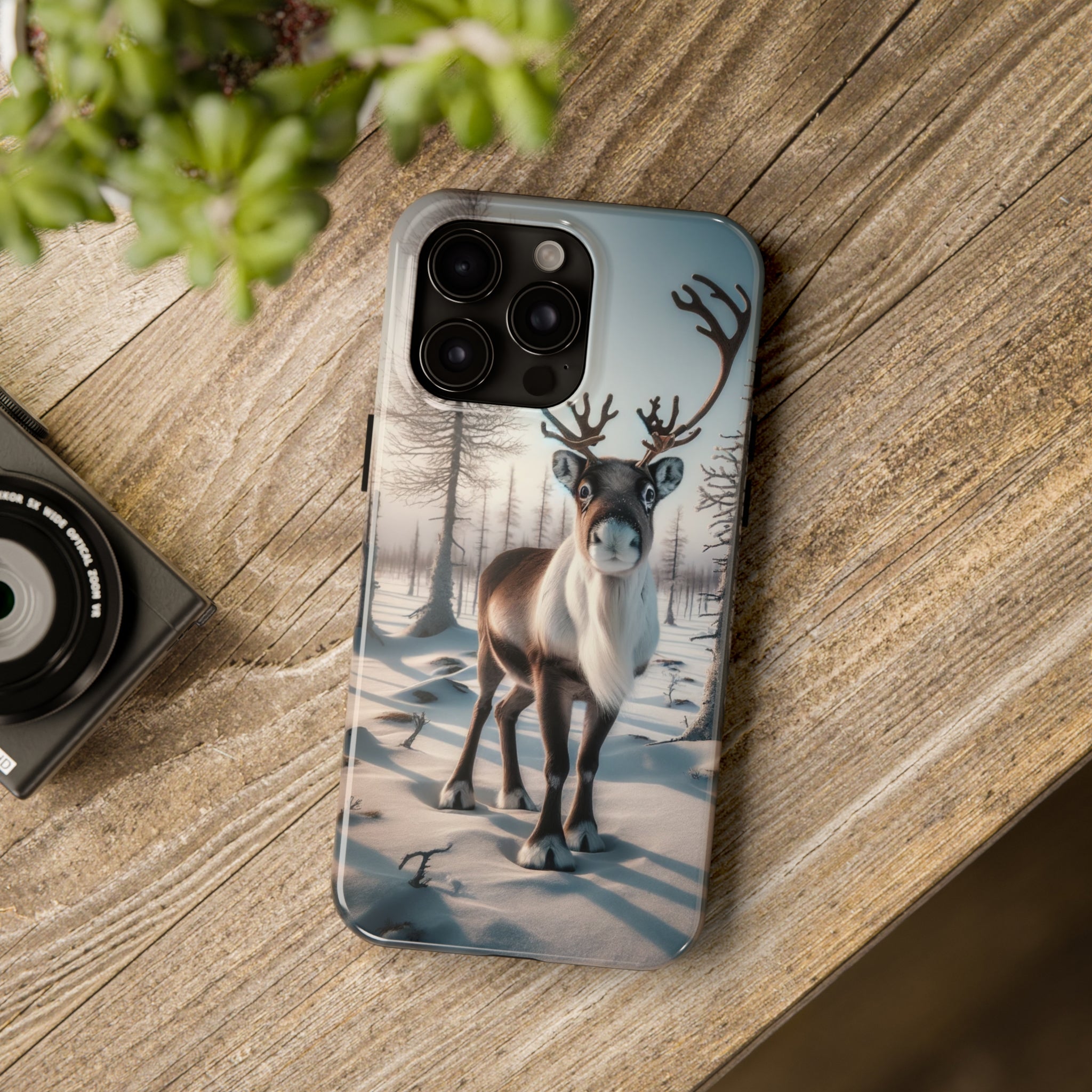 Curious reindeer - Tough Phone Case