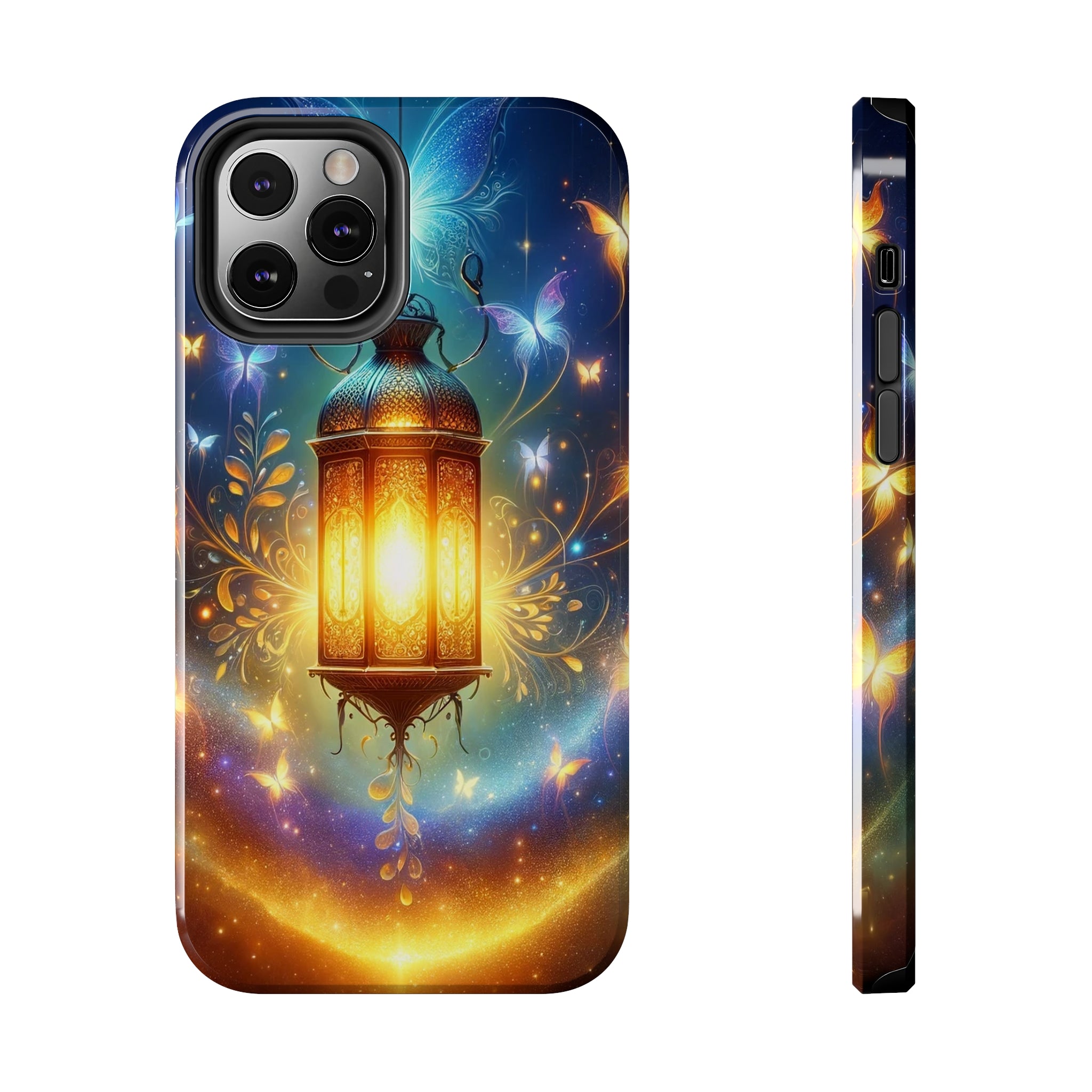 Butterflies around a lamp - Tough Phone Case