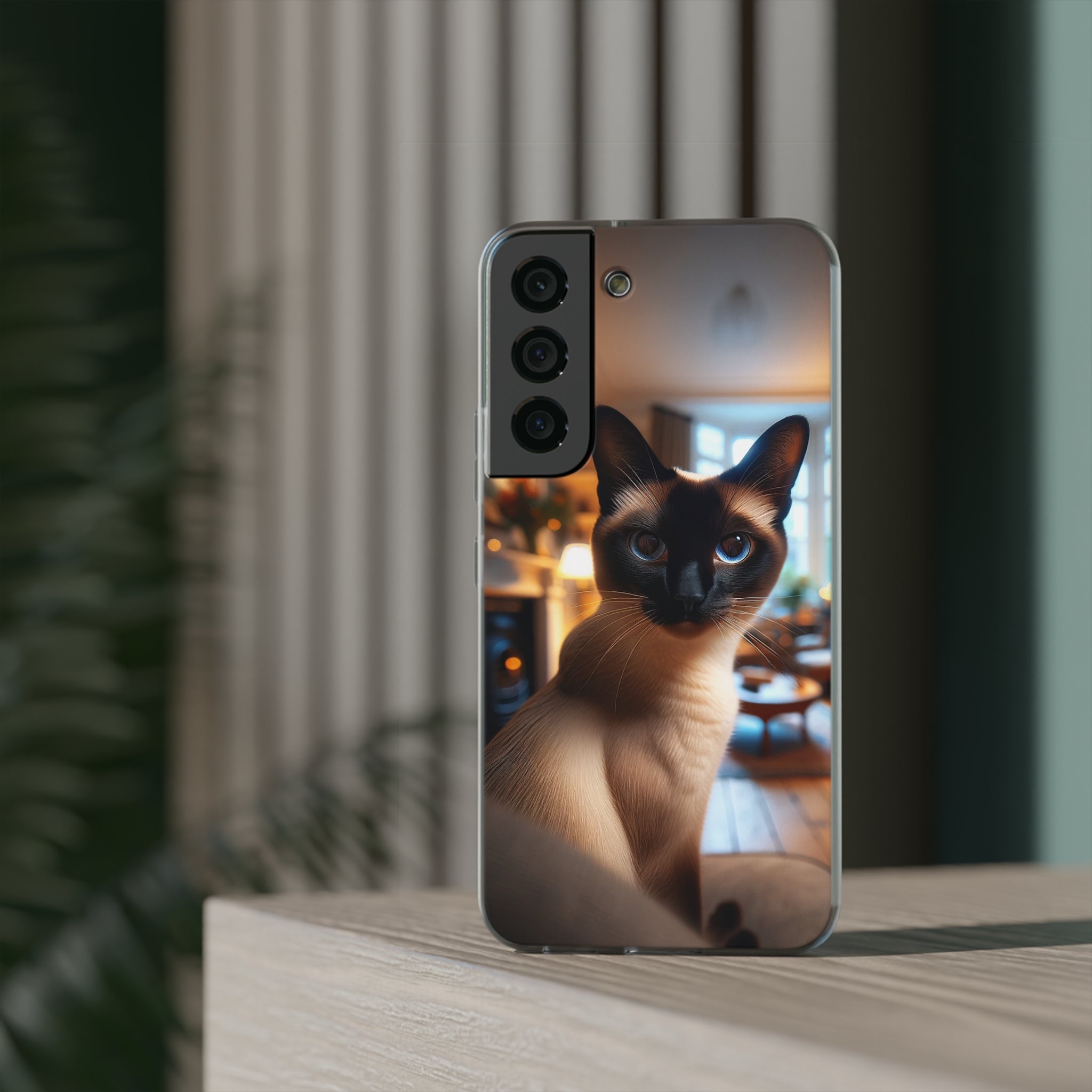 Curious Siamese cat - Flexi Case (Samsung only)