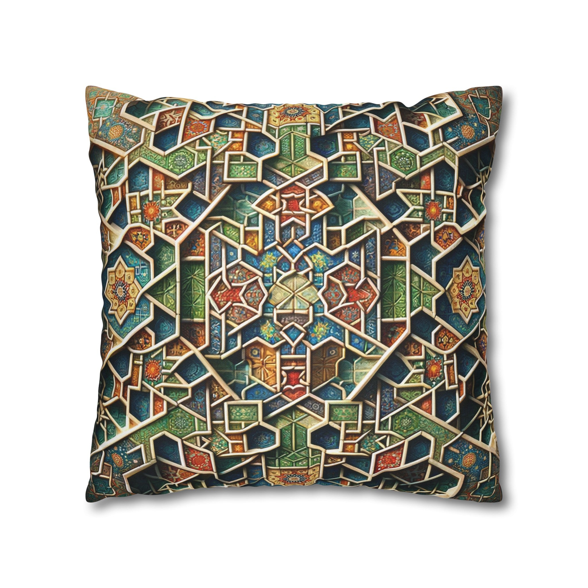 Persian Art 2 - Polyester Square Pillowcase