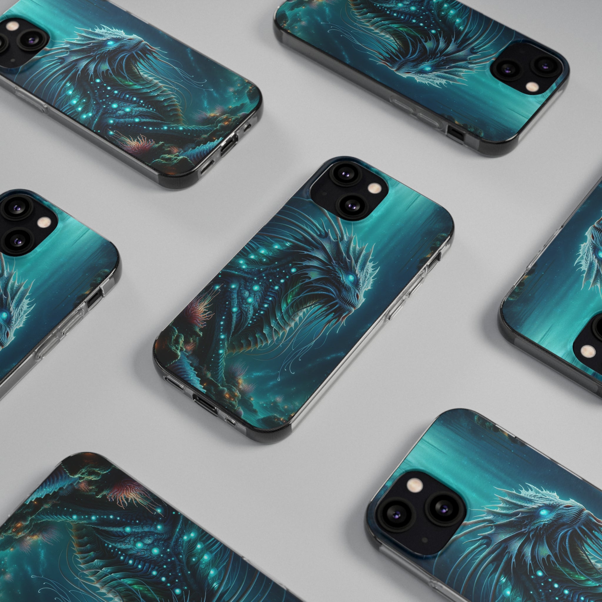 Sea monster - Soft Phone Case