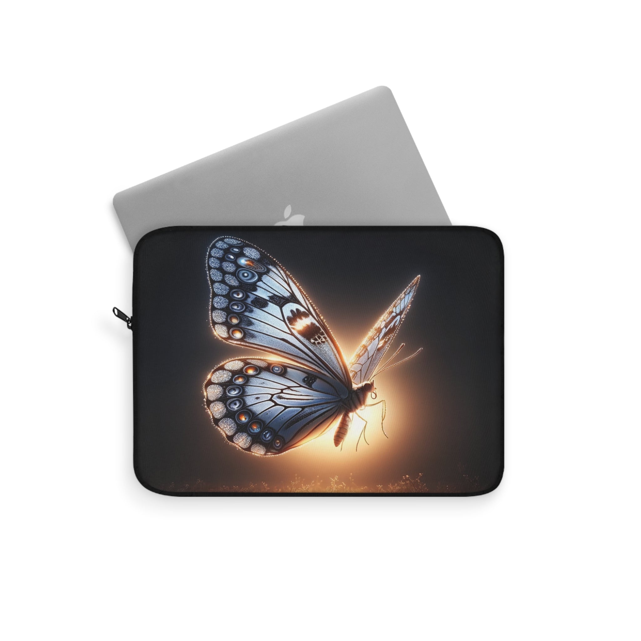 A grey-silver coloured butterfly - Laptop Sleeve