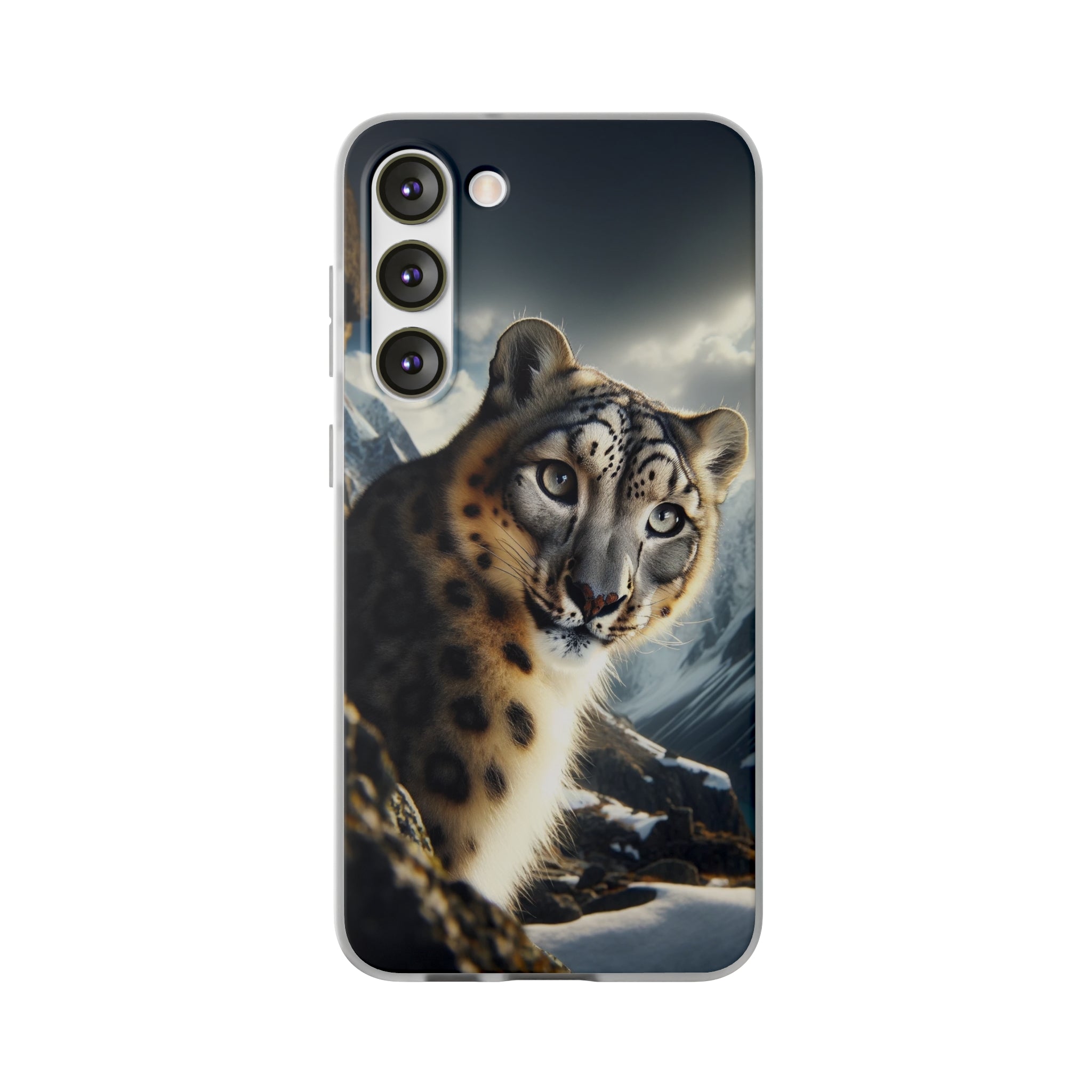 Curious Snow leopard - Flexi Case (Samsung only)