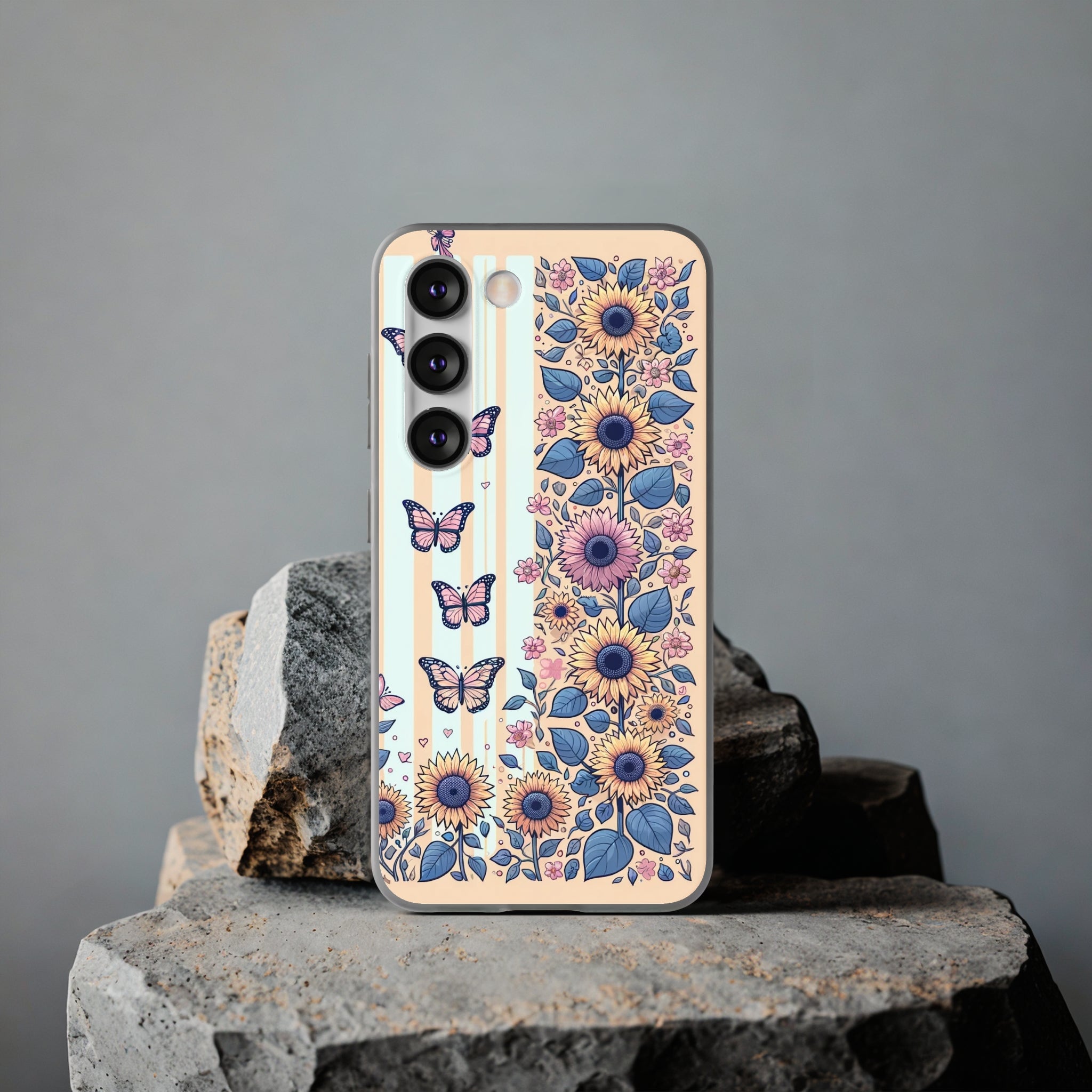 Sunflowers and butterflies - Flexi Case (Samsung only)