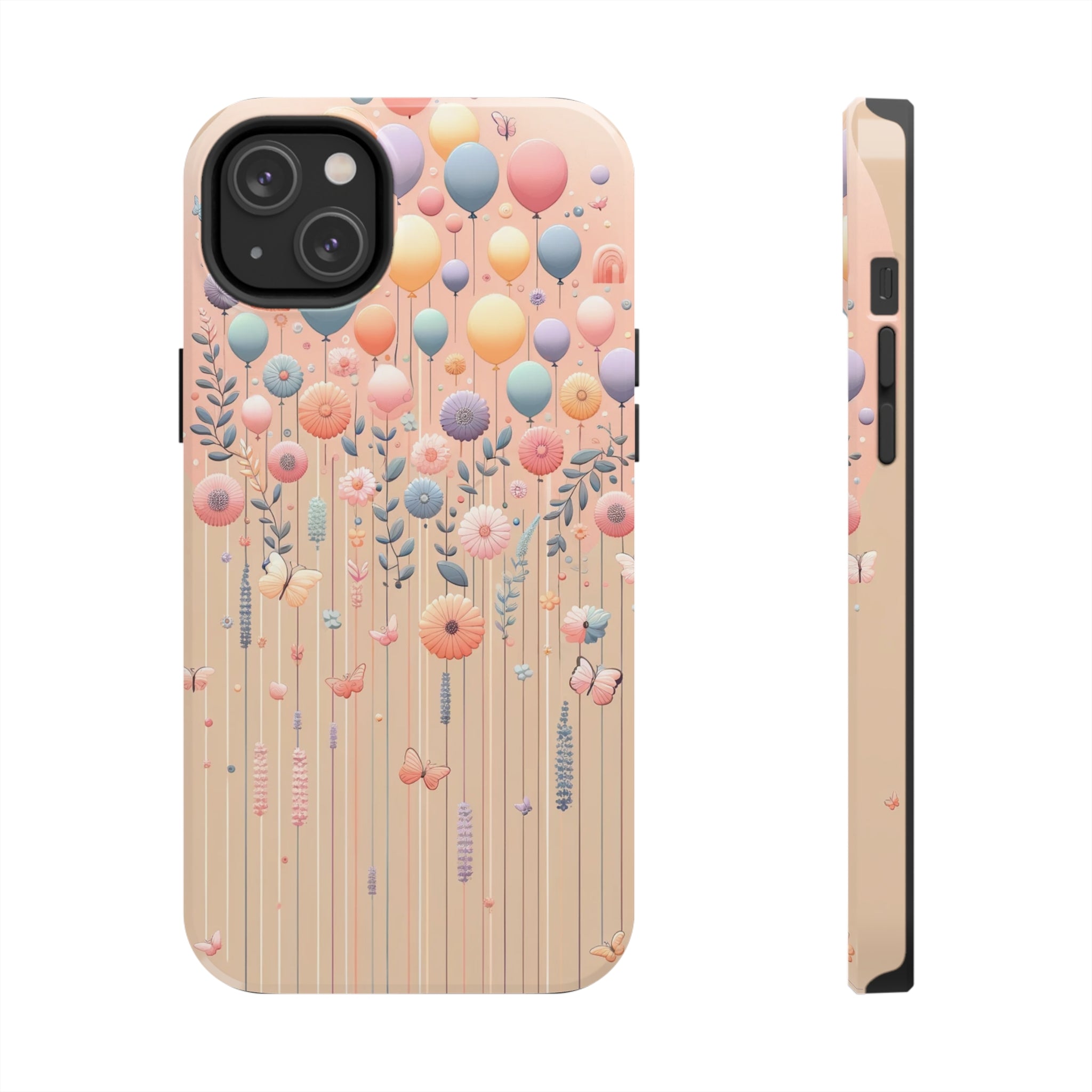 Balloons and flowers - Tough Phone Case