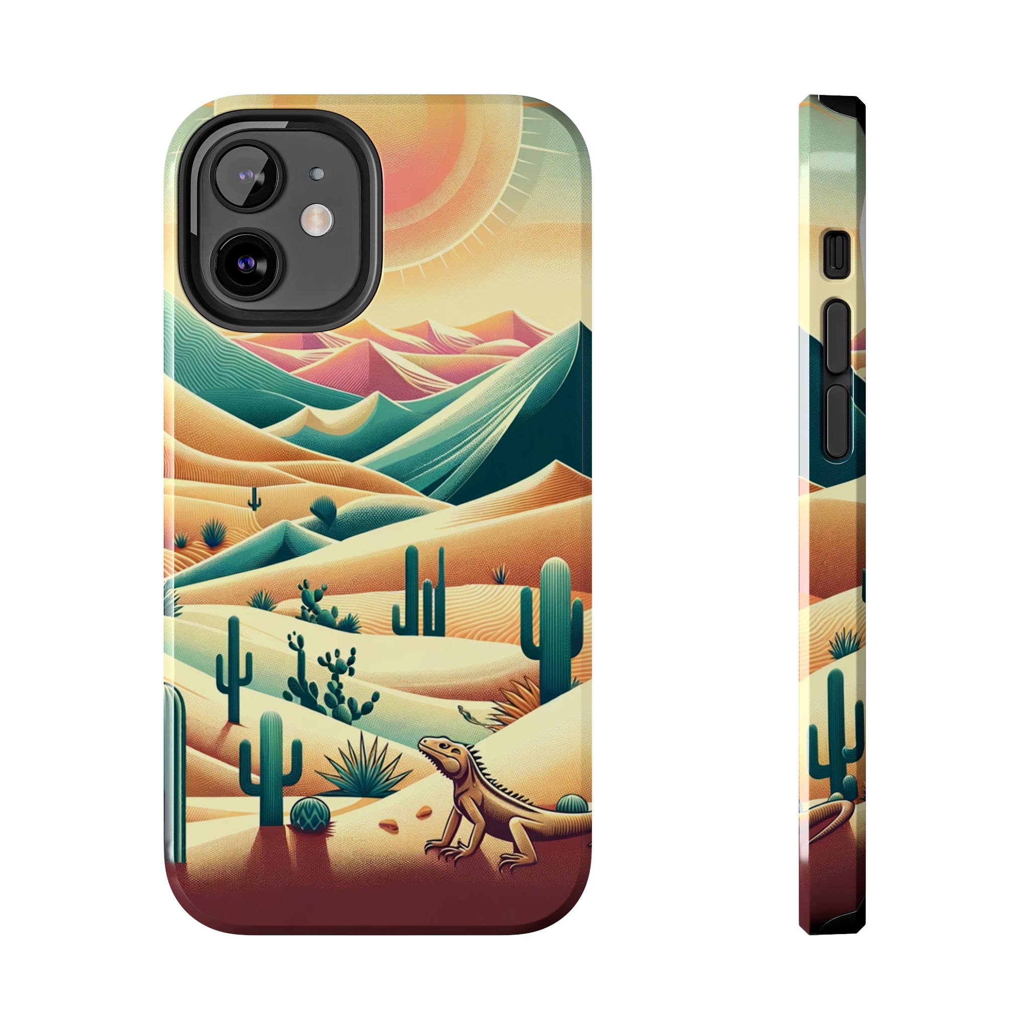 Iguana in the desert - Tough Phone Case