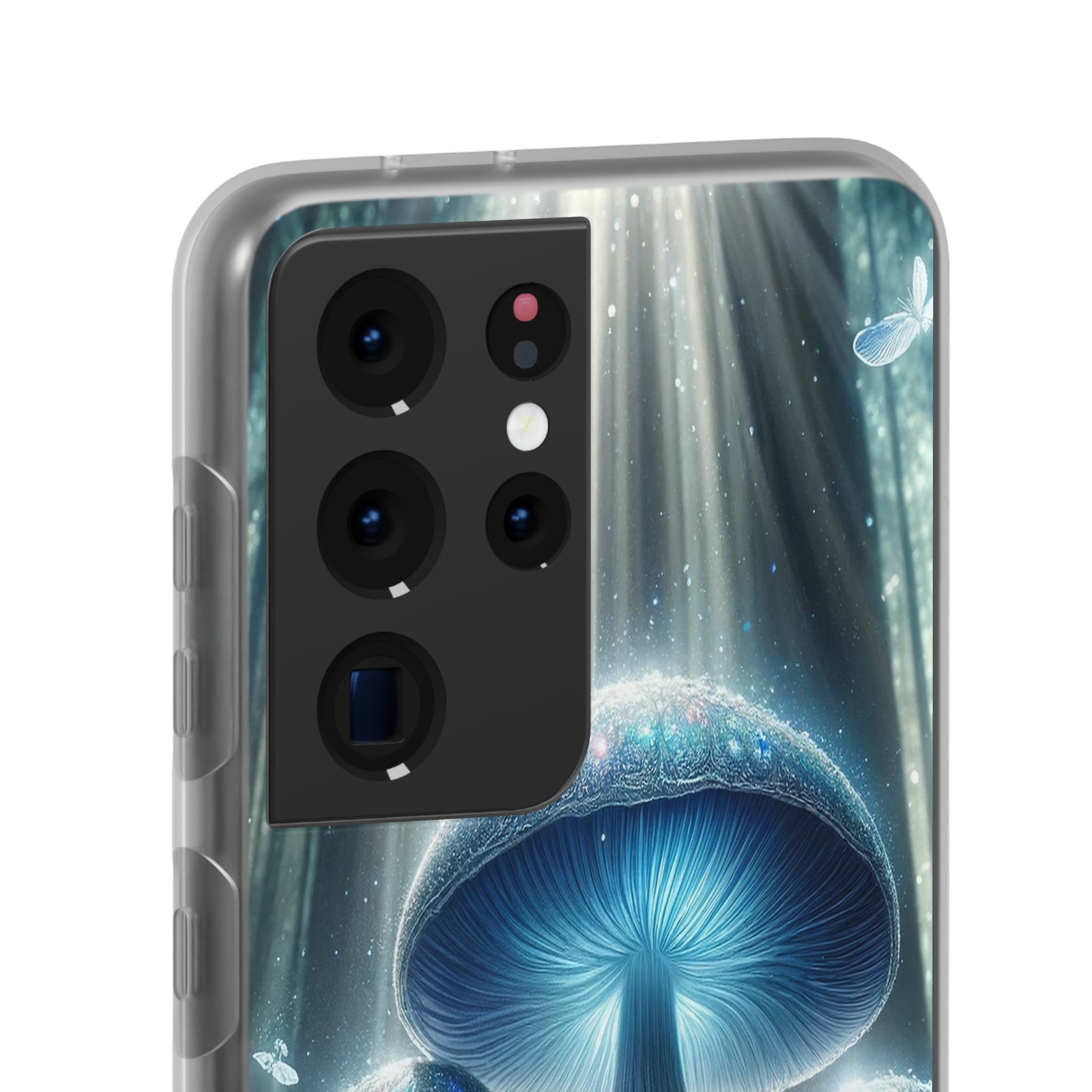 Lightblue mushrooms - Flexi Case (Samsung only)