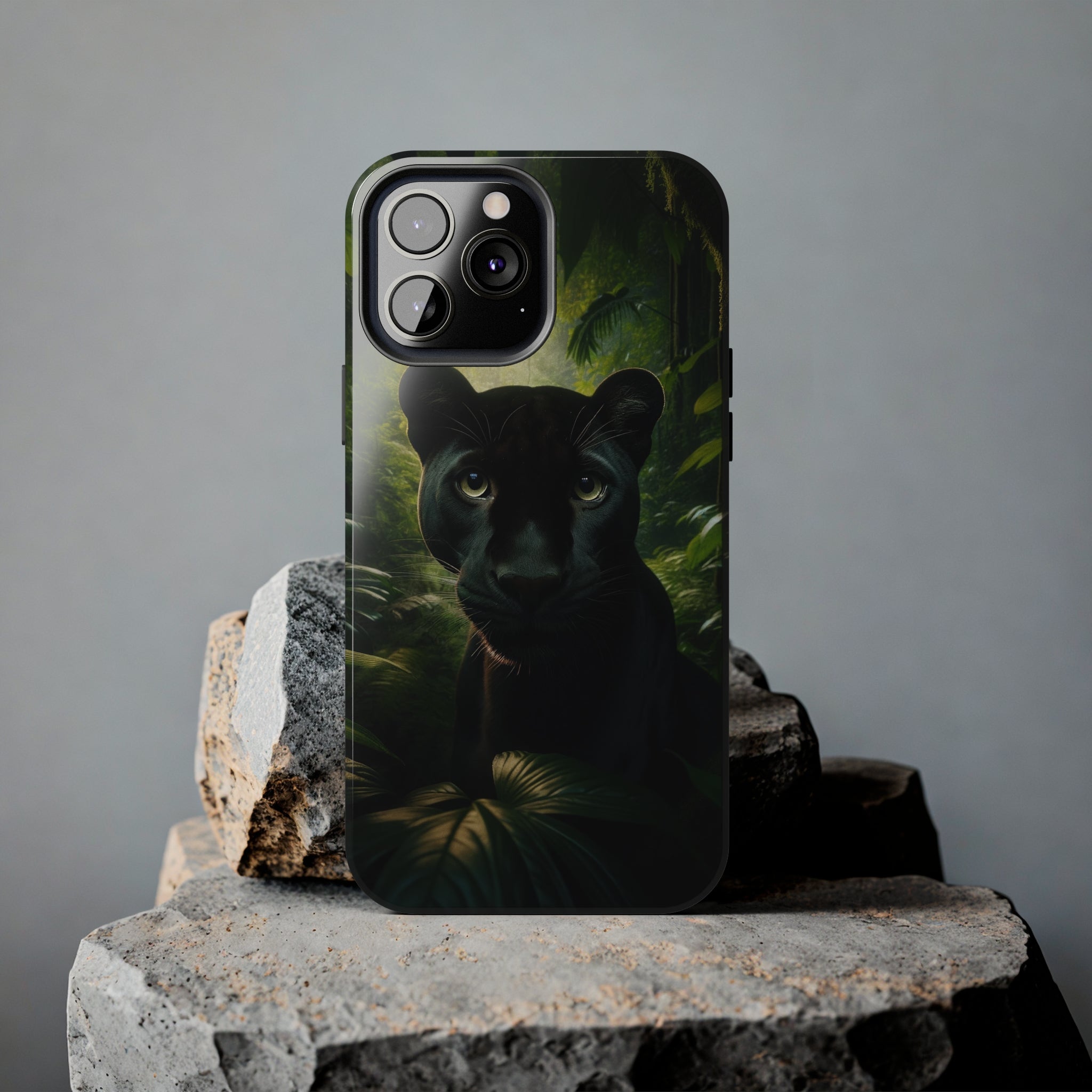 Curious black panther - Tough Phone Case