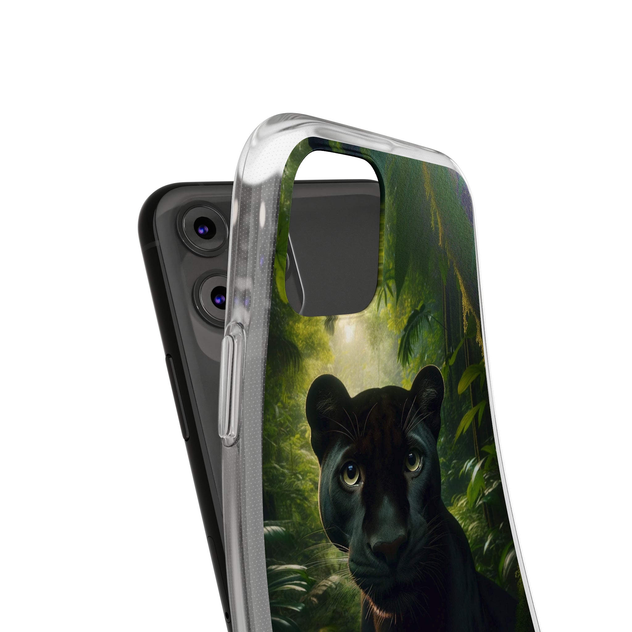 Curious Panther - Soft Phone Case