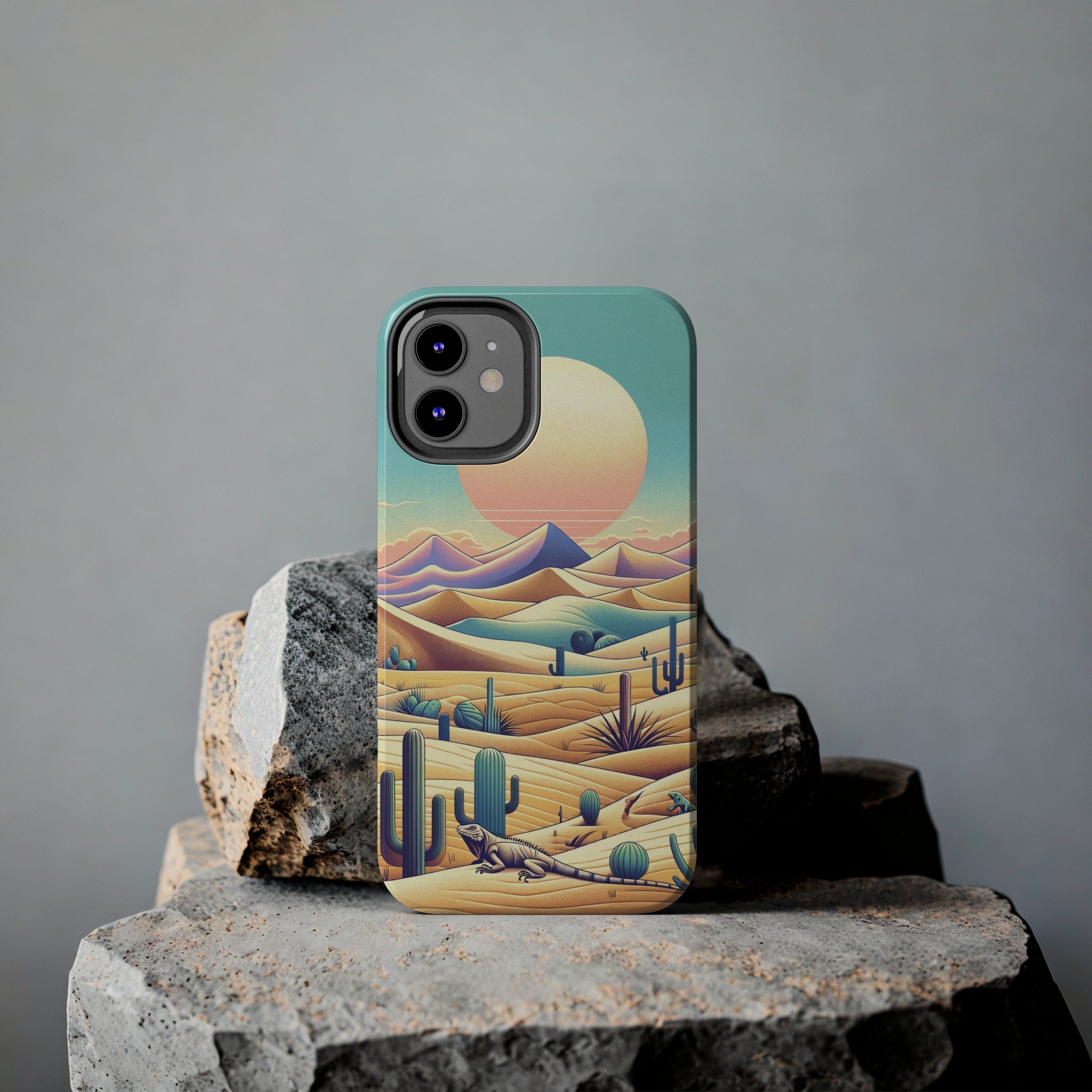 Iguana in the desert 2 - Tough Phone Case