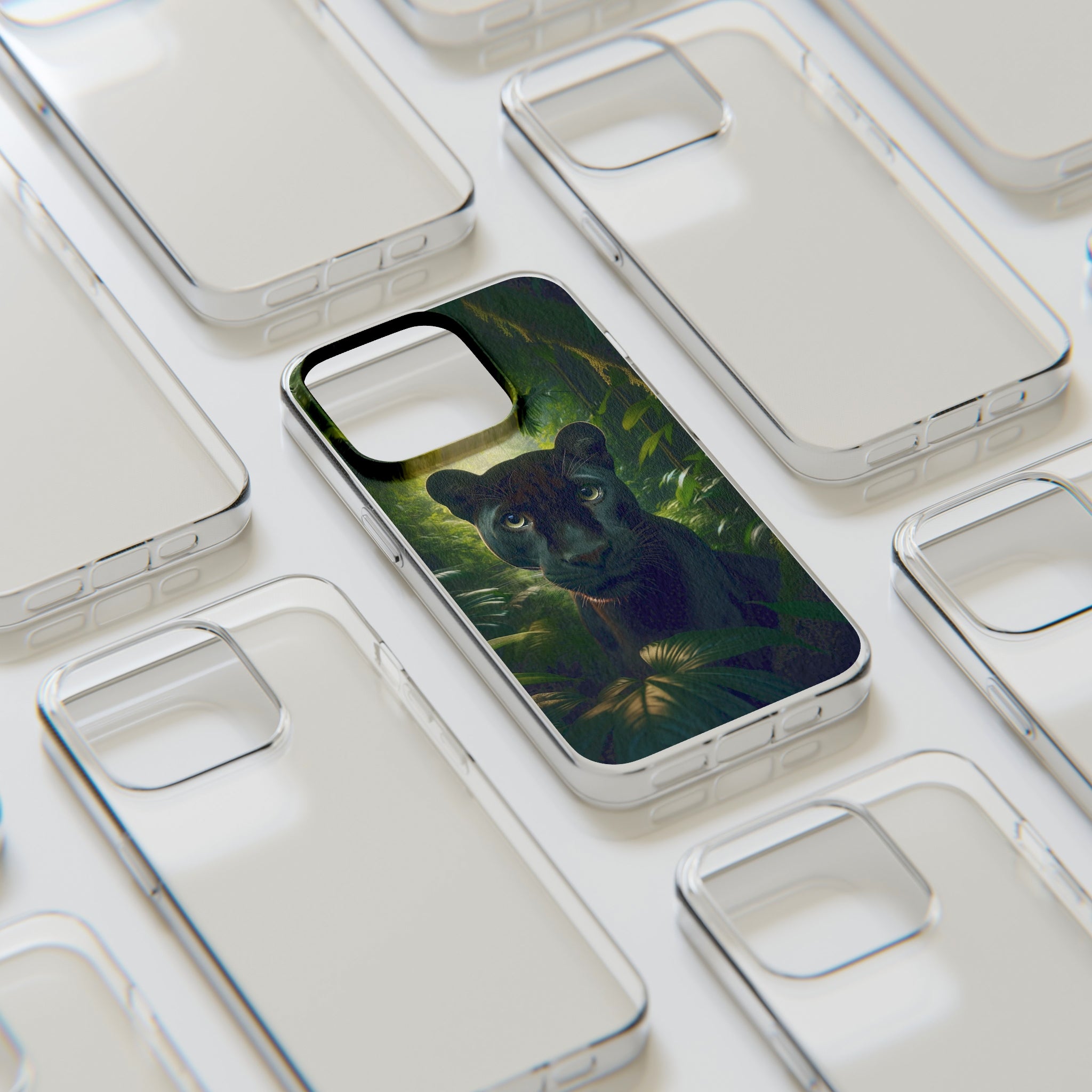 Curious Panther - Soft Phone Case