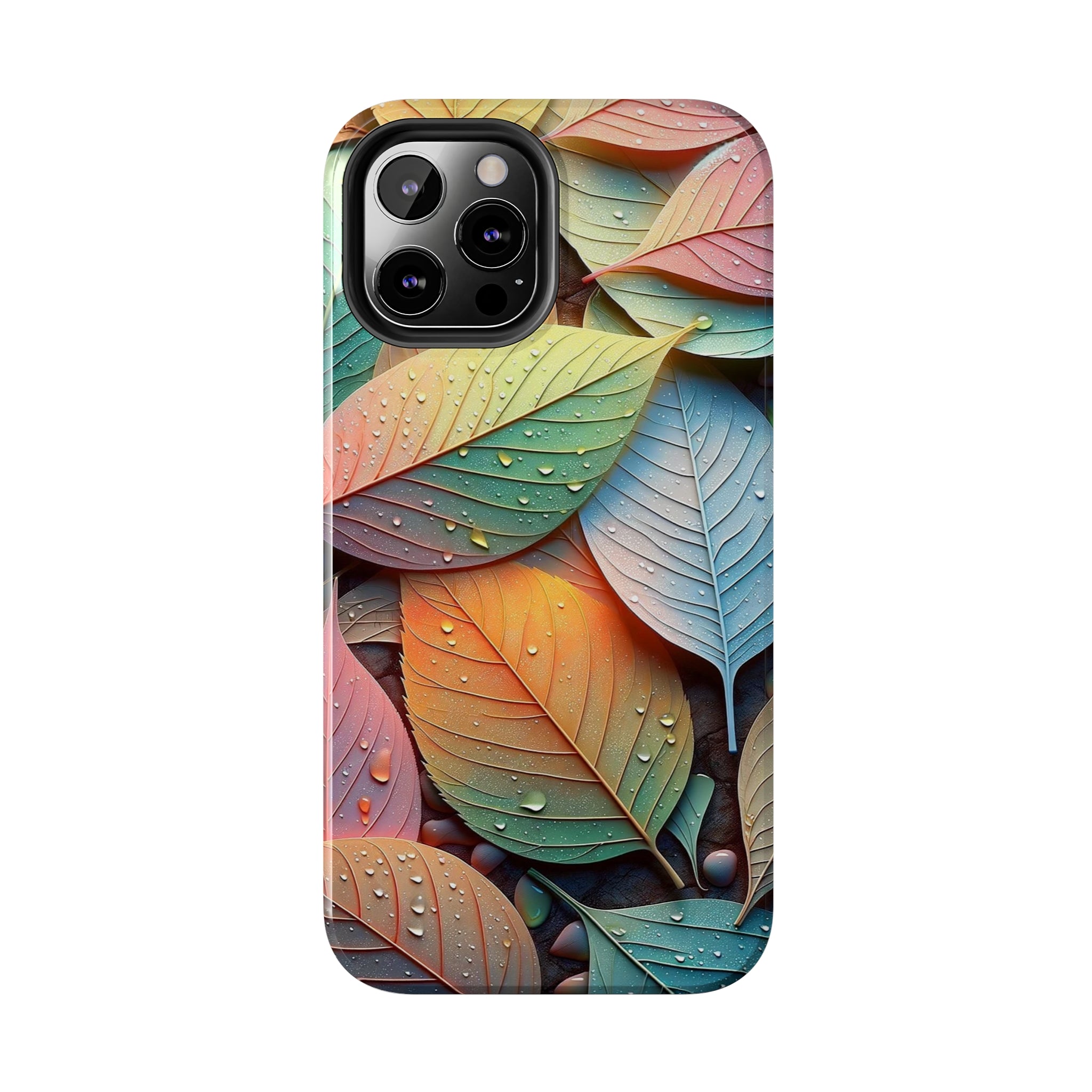 Pastel coloured leaves - Tough Phone Case