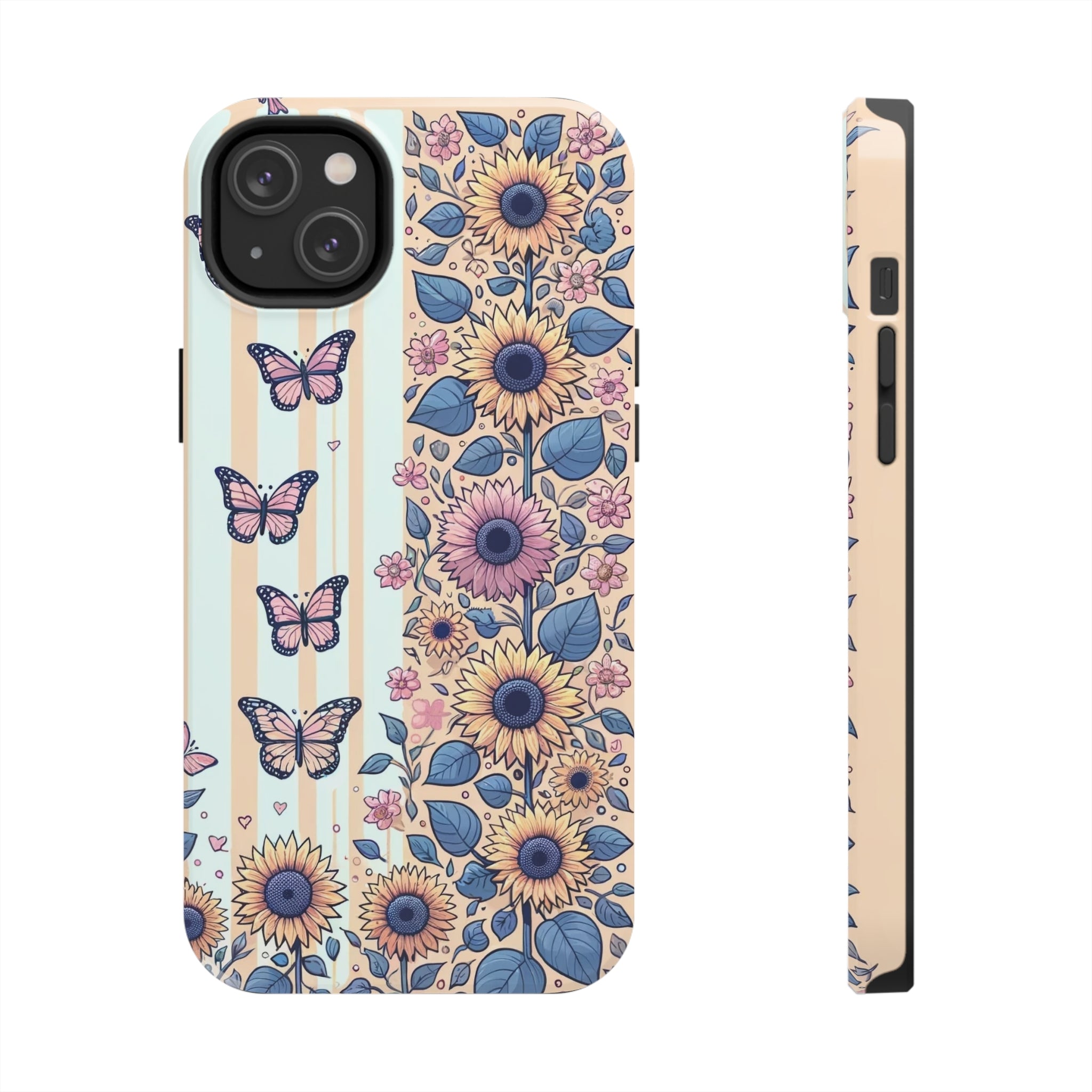 Butterflies and Sunflowers - Tough Phone Case