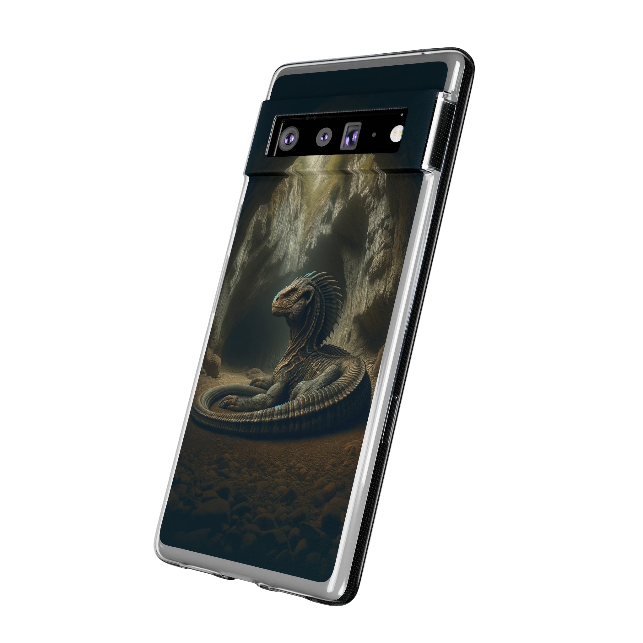 Basilisk in a cave - Soft Phone Case