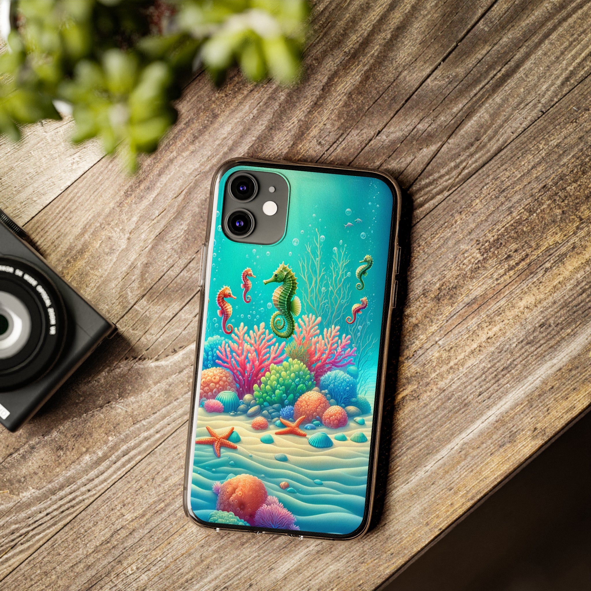 Seahorses - Soft Phone Case