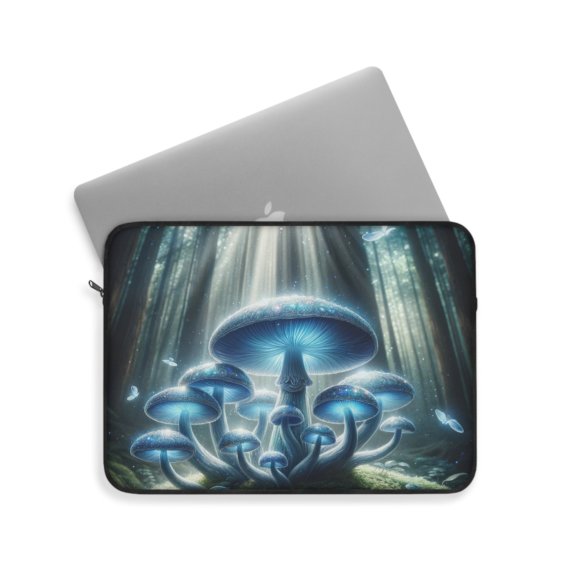 Light blue mushrooms - Laptop Sleeve