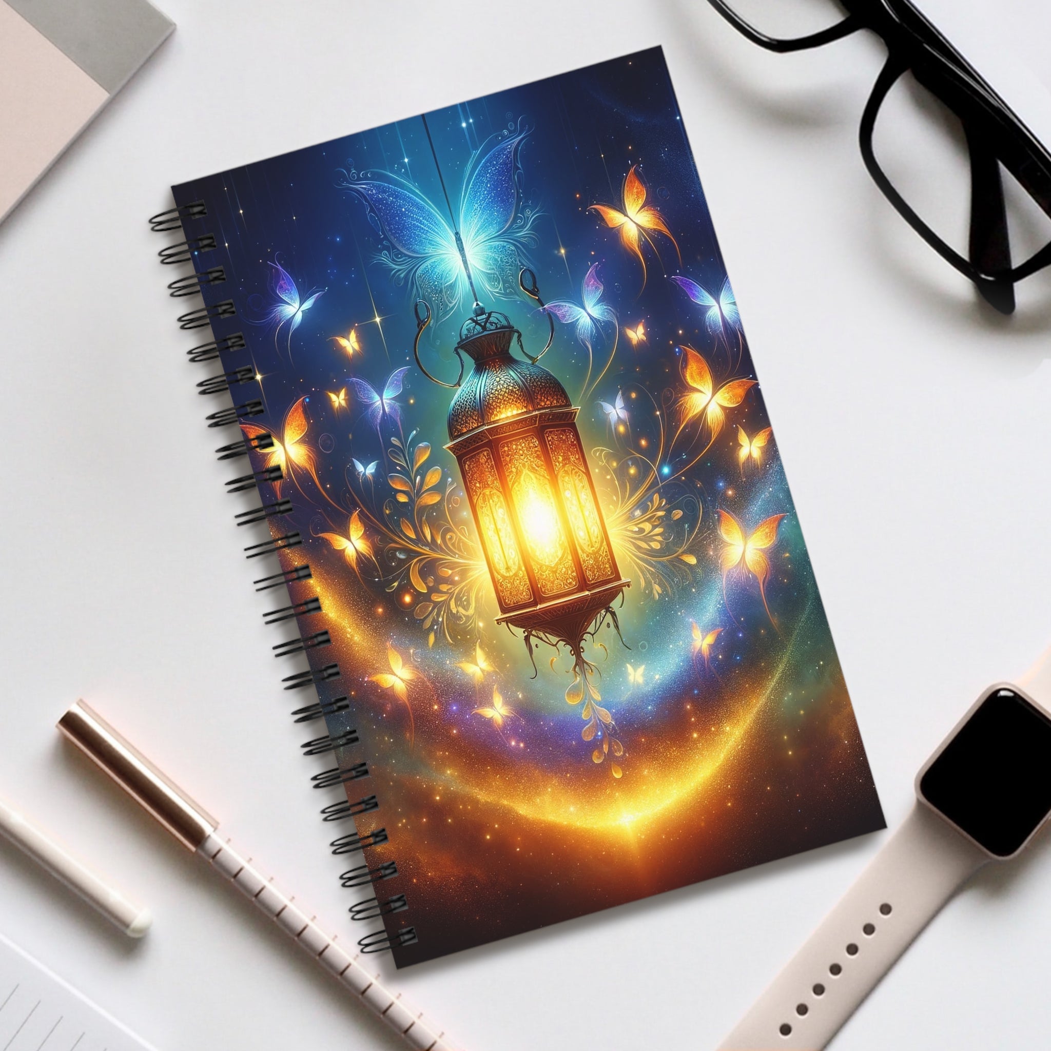 Light & Butterflies Lamp - Spiral Journal (EU)