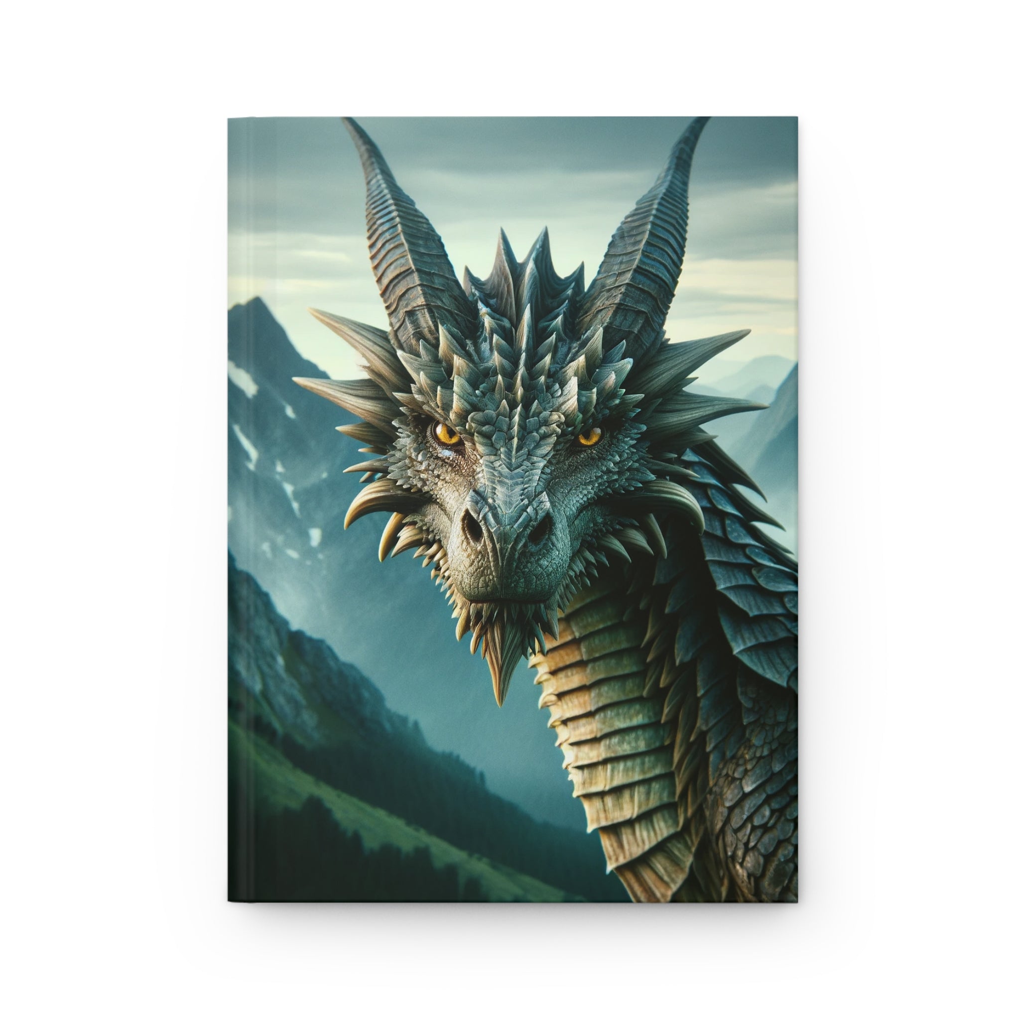 Curious dragon - Hardcover Notebook