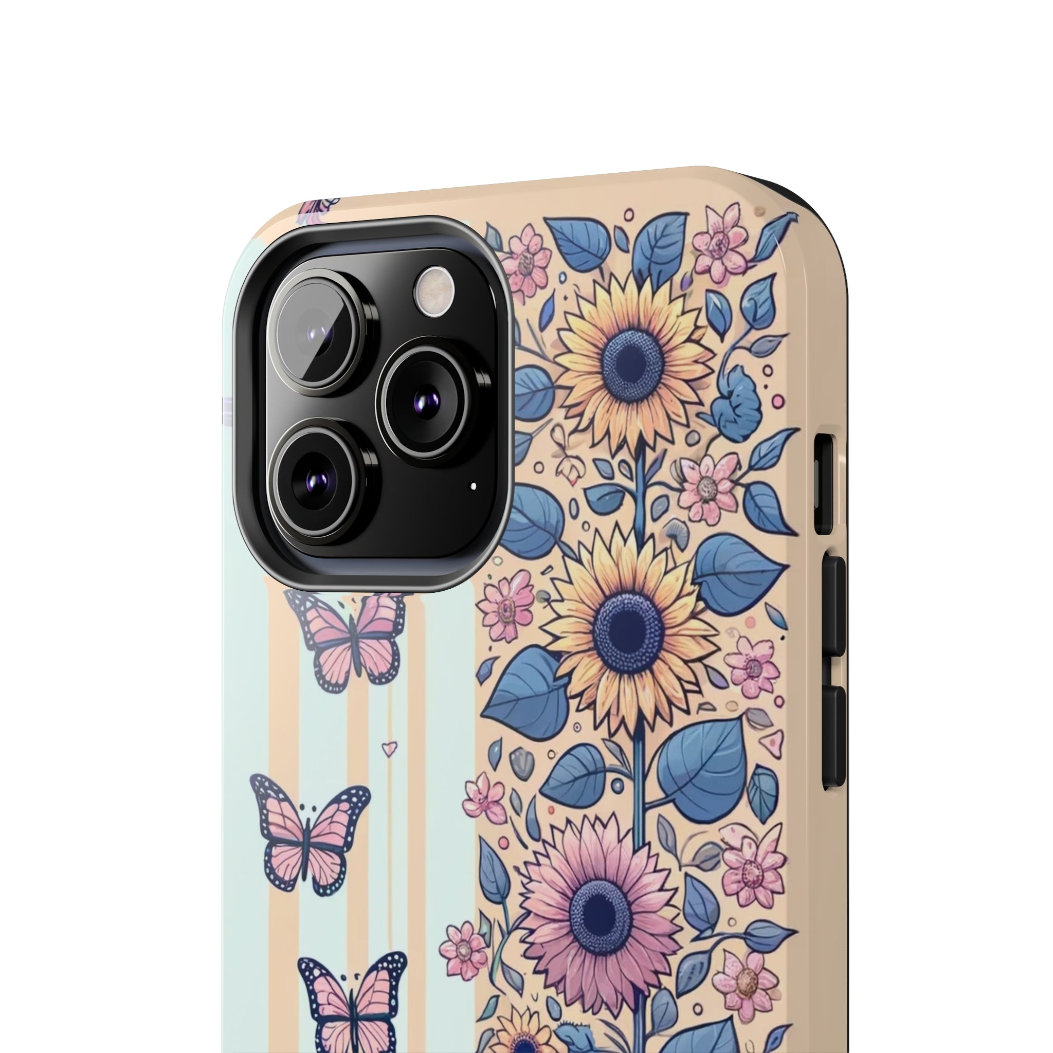 Butterflies and Sunflowers - Tough Phone Case