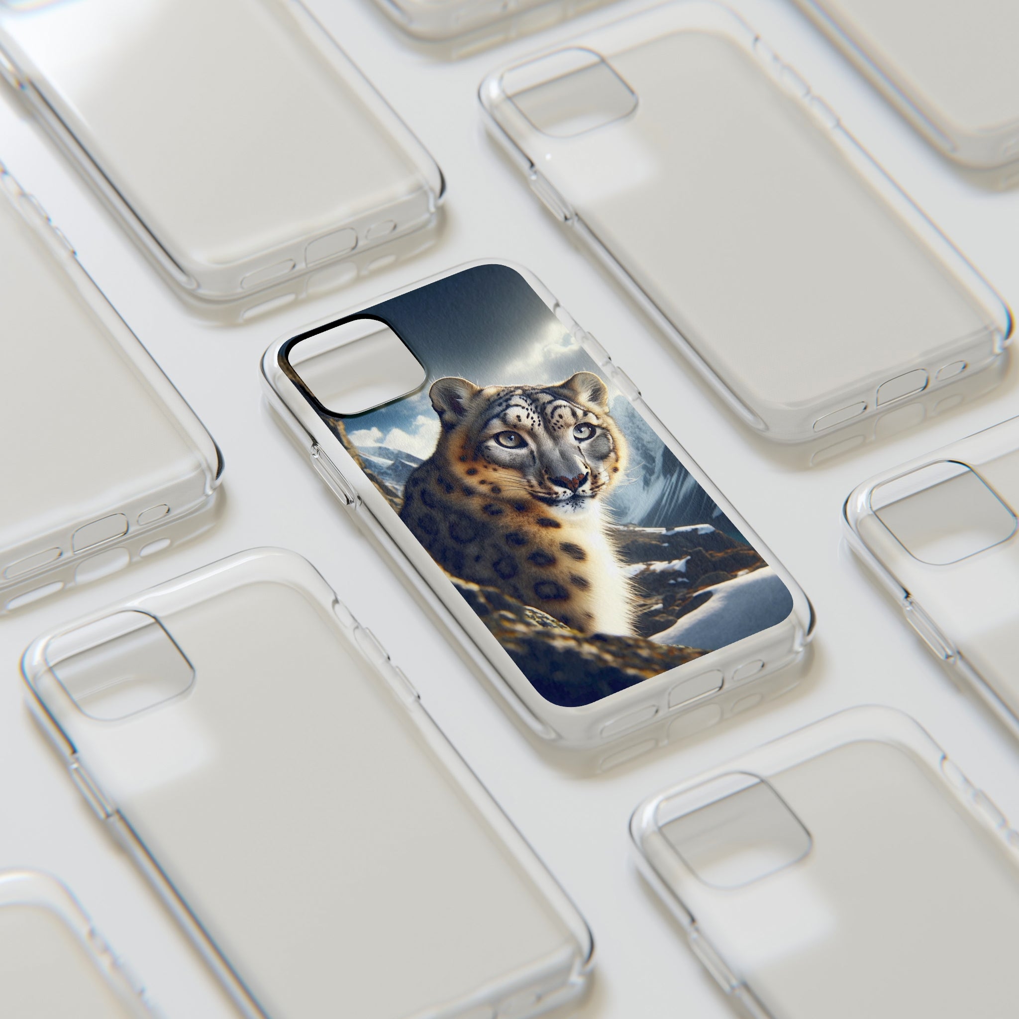 Snow Leopard - Soft Phone Case