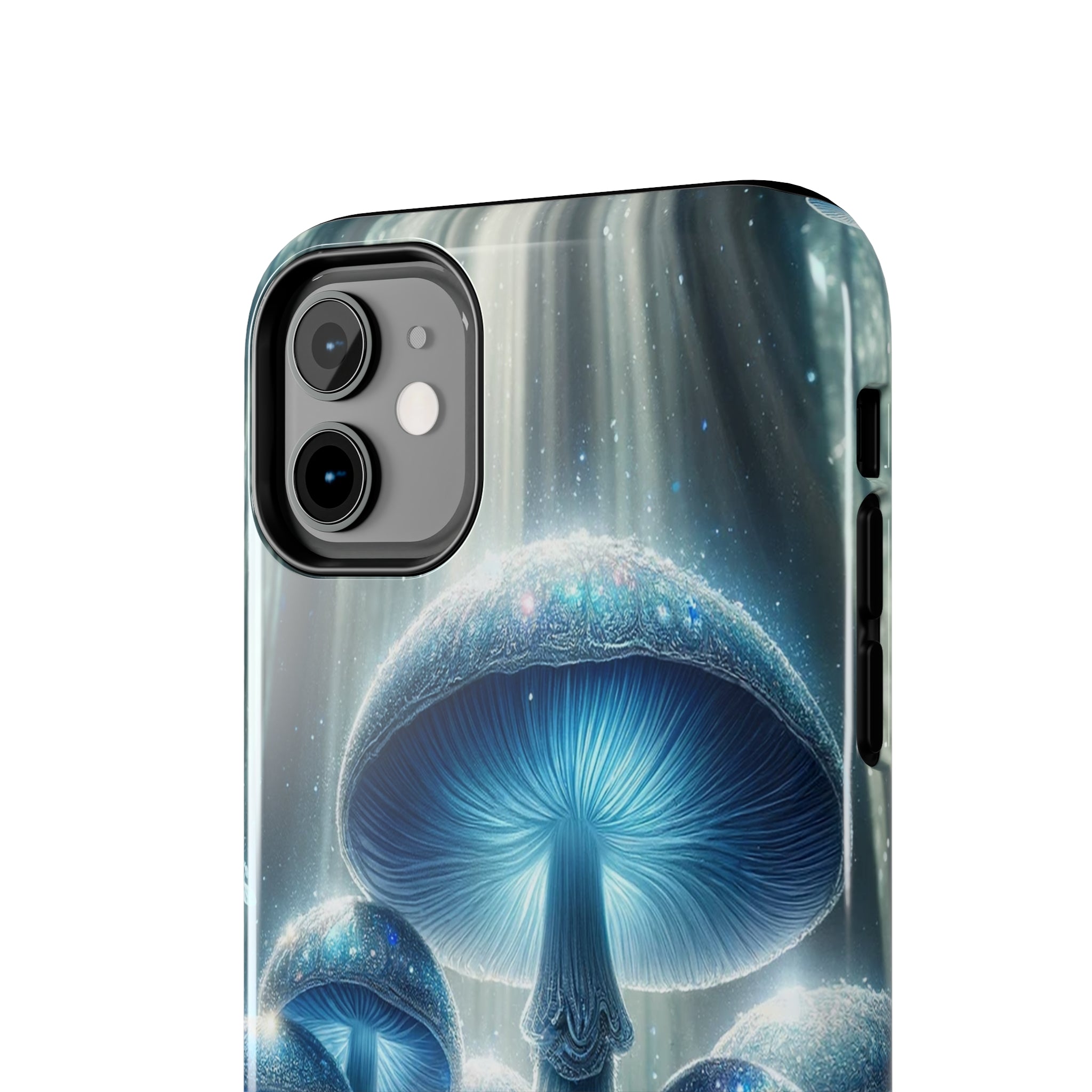 Light blue mushrooms - Tough Phone Case