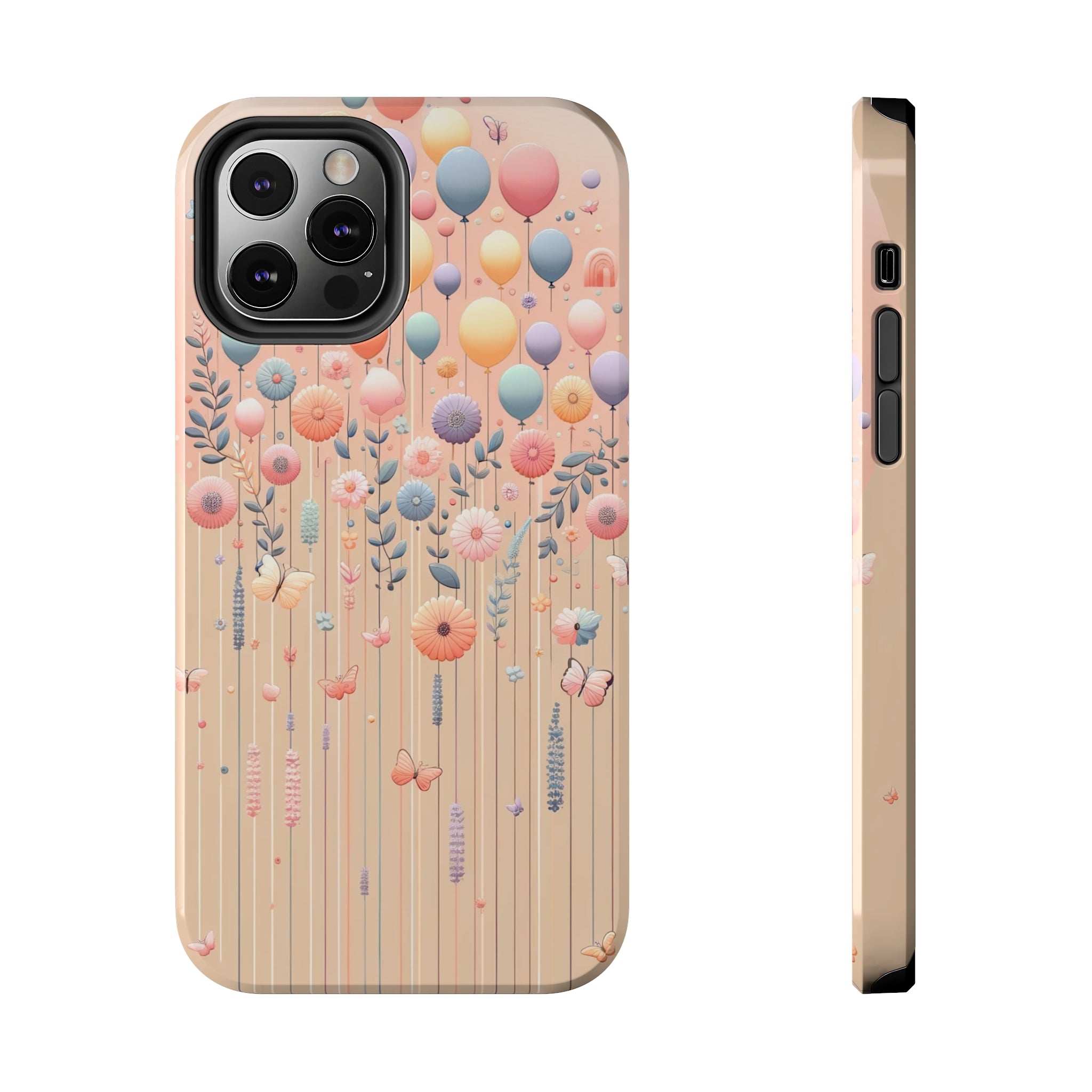 Balloons and flowers - Tough Phone Case