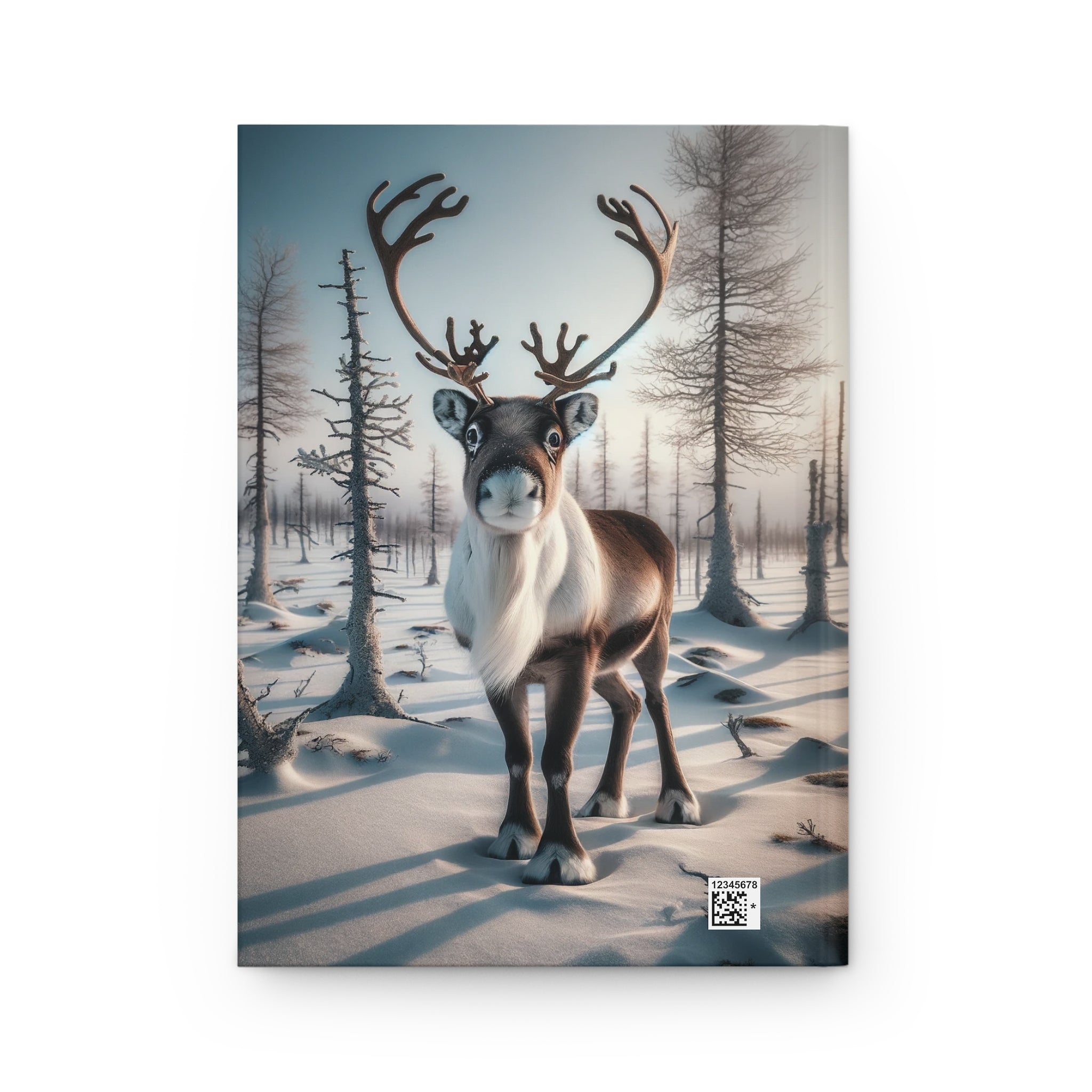 A curious reindeer - Hardcover Notebook