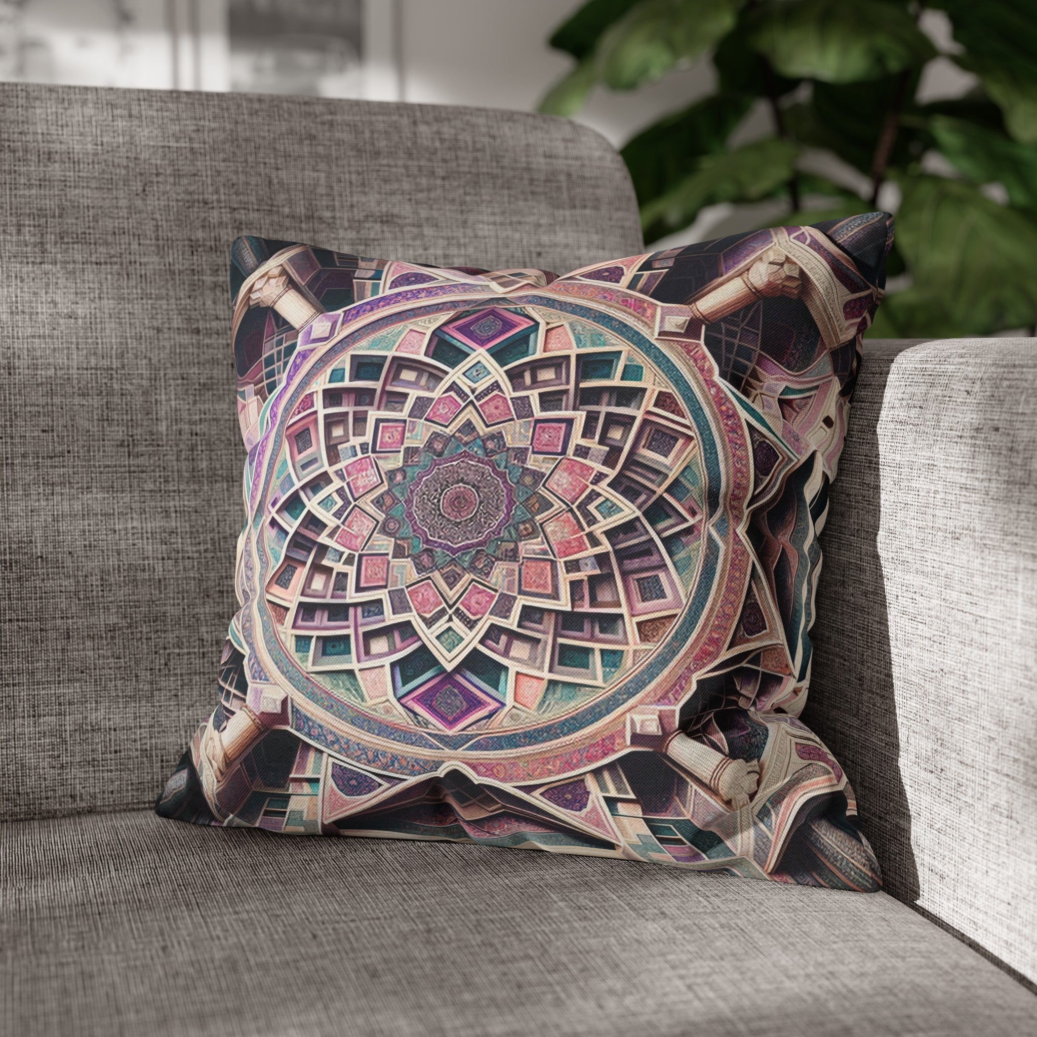 Persian Art 6 - Polyester Square Pillowcase