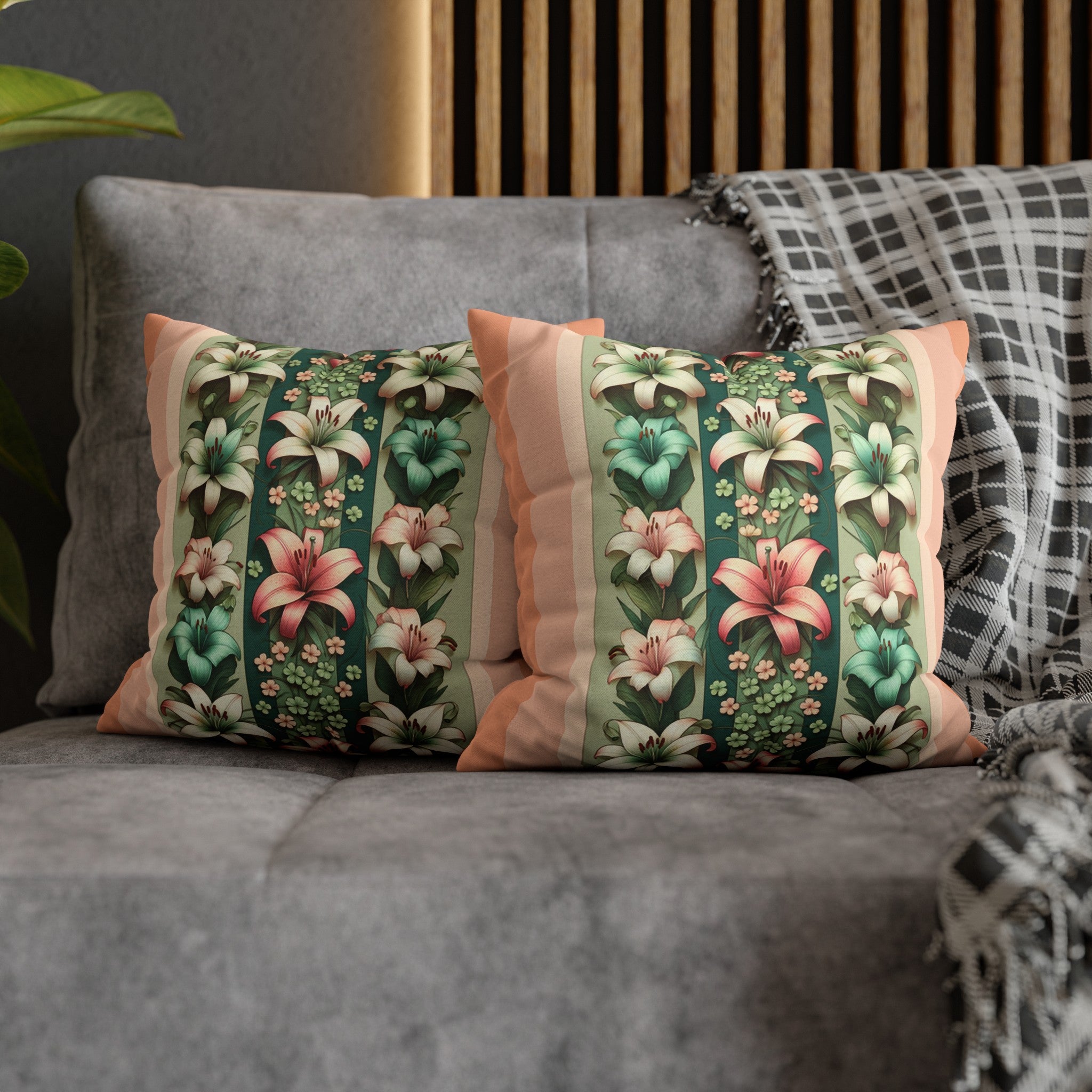 Lilies 3 - Polyester Square Pillowcase