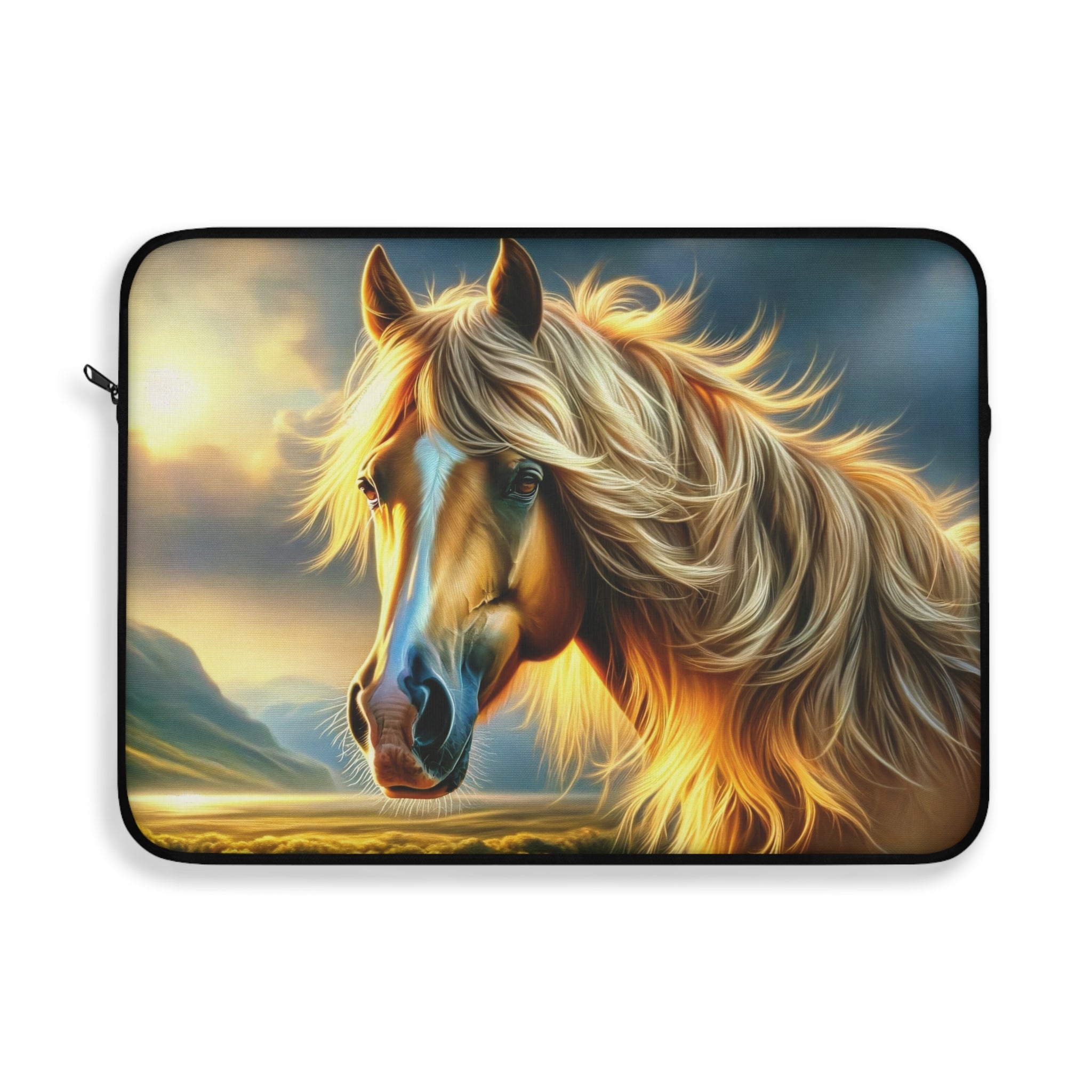 Golden coloured horse - Laptop Sleeve