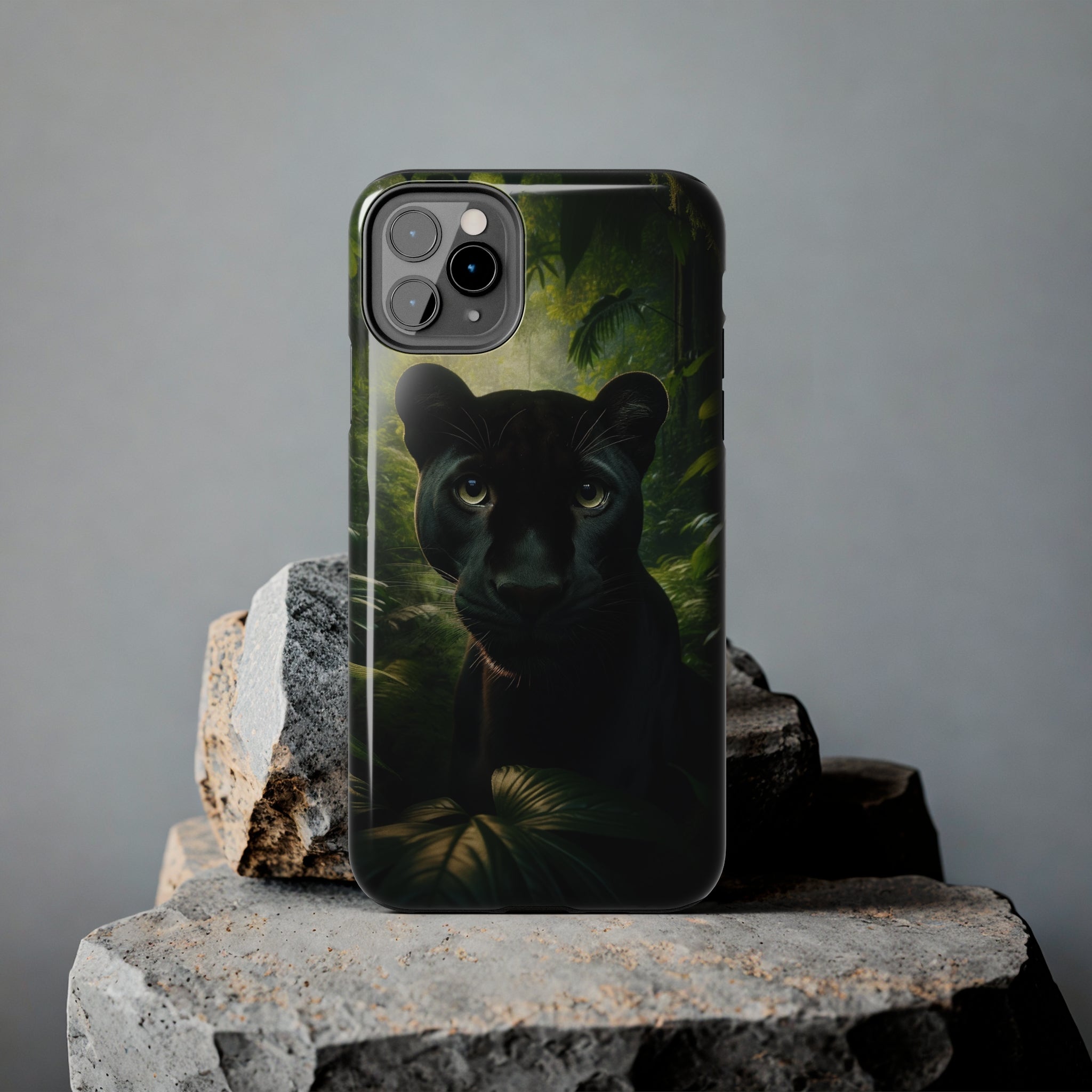 Curious black panther - Tough Phone Case