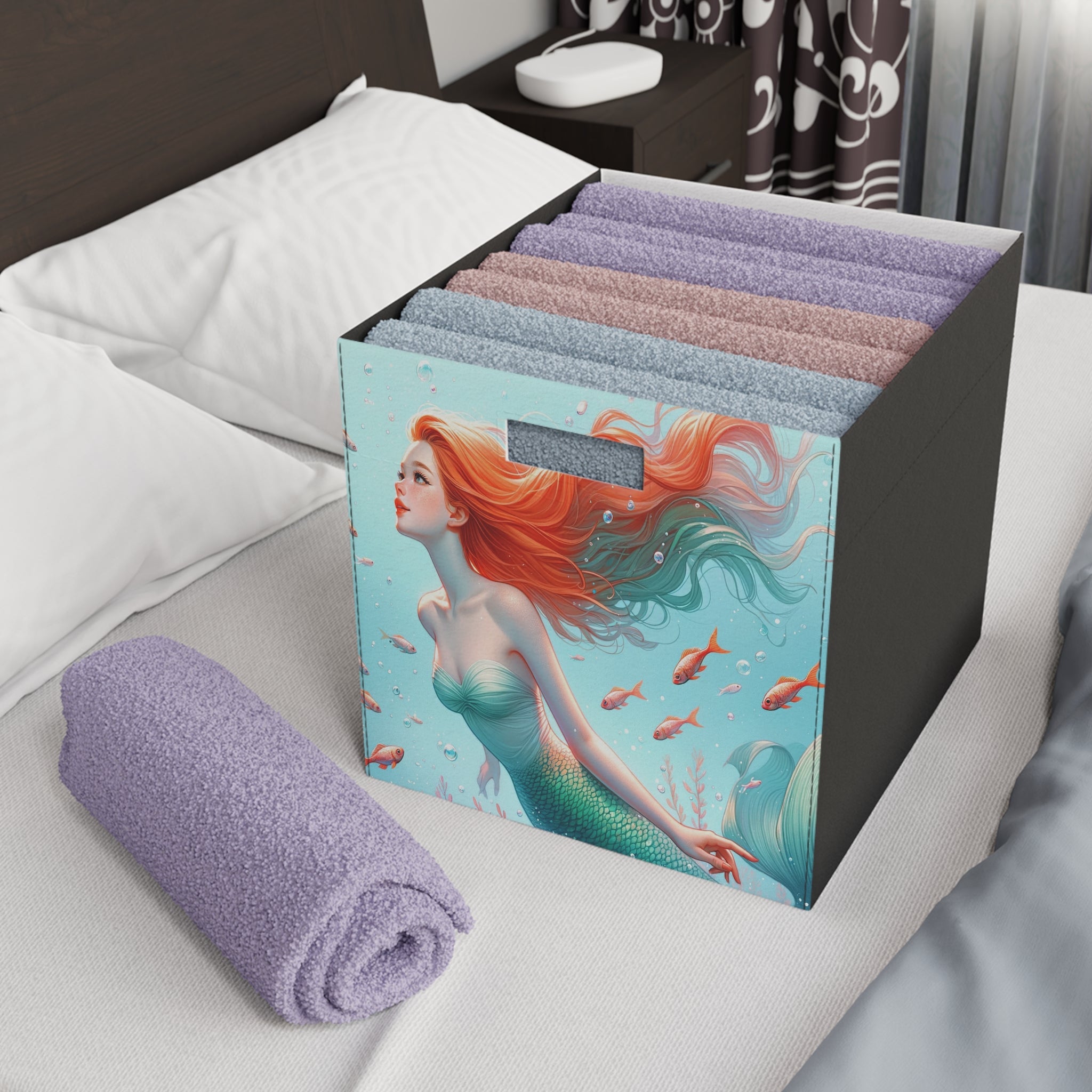 Mermaid with red hair - Storage Box