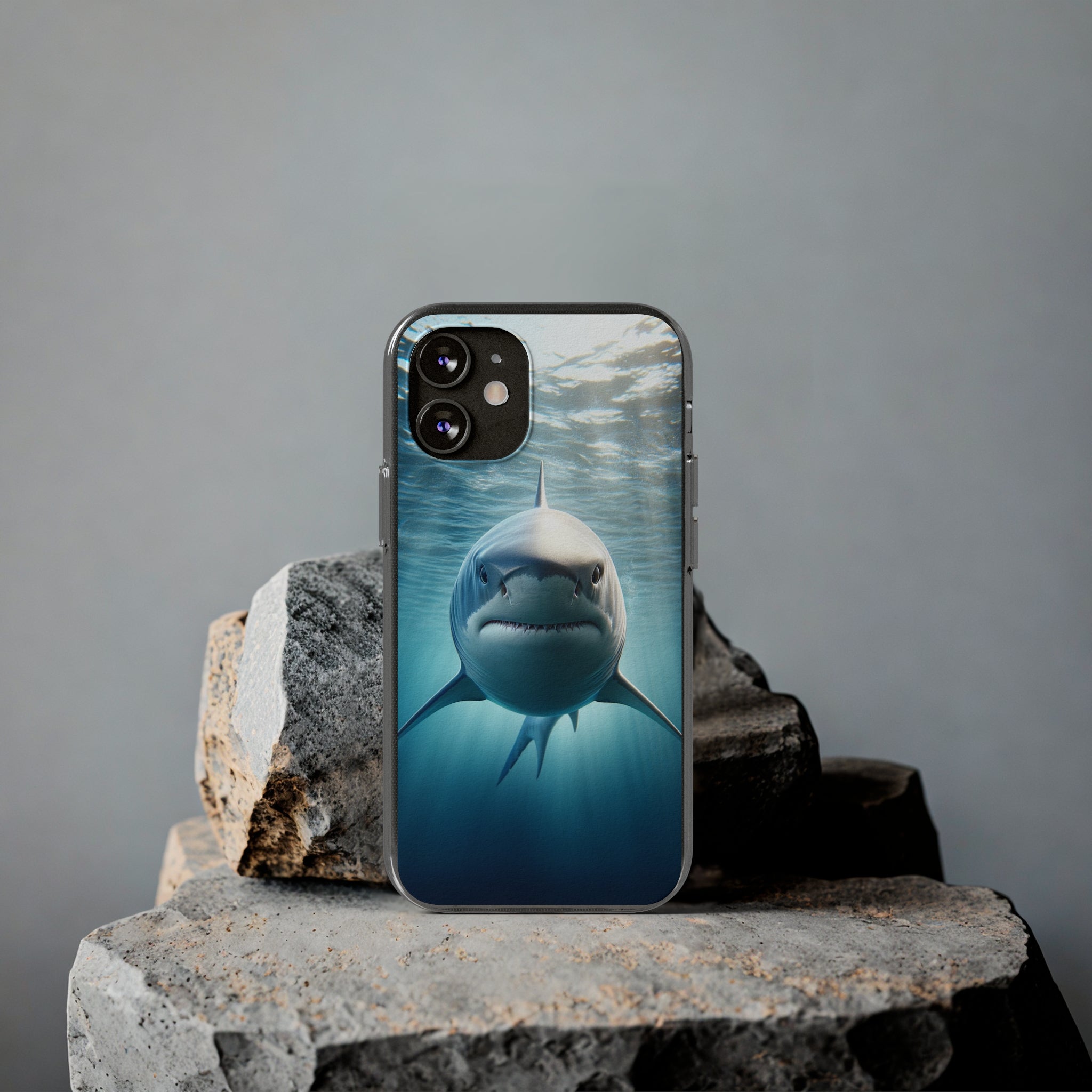 Curious Shark - Soft Phone Case