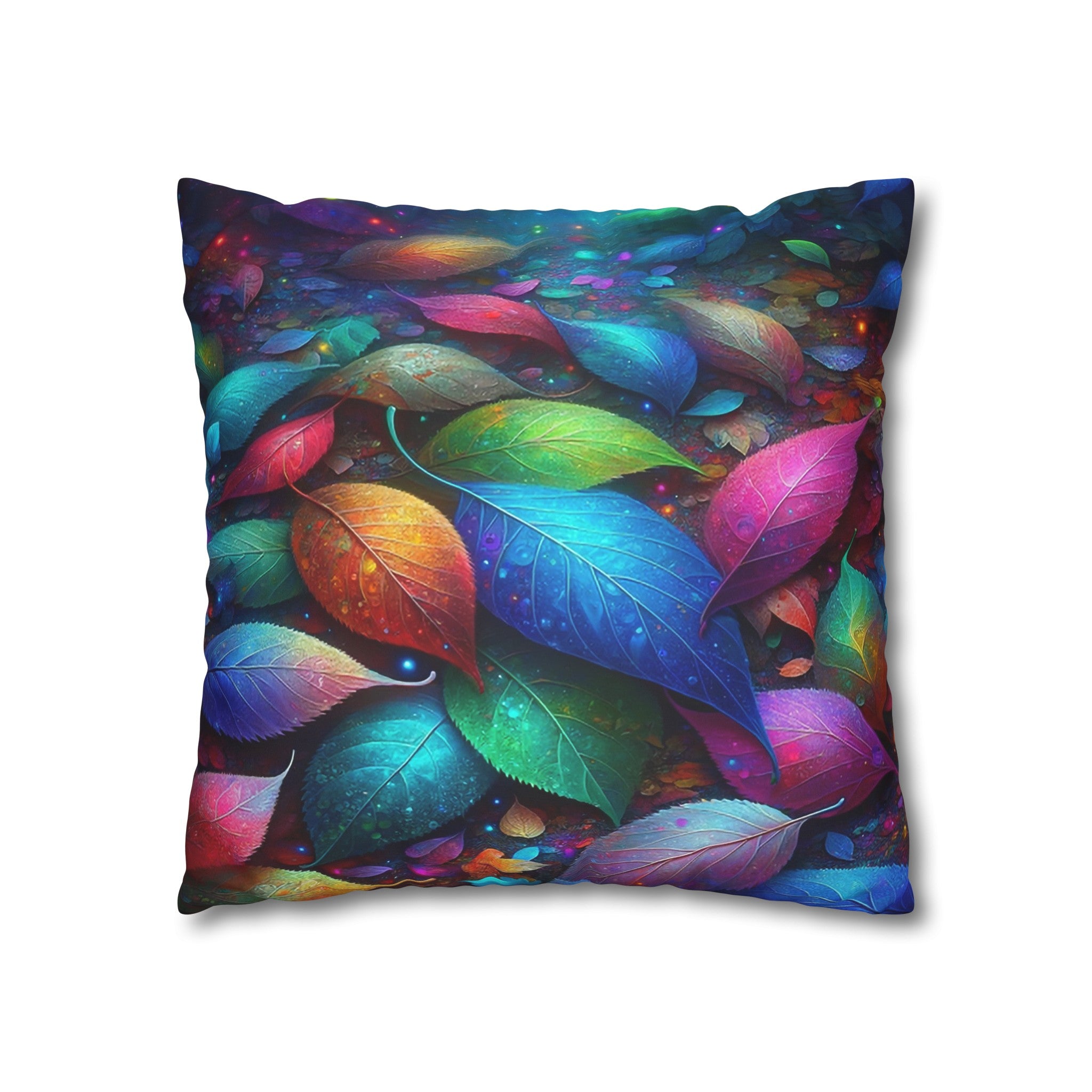 Magical leaves (3) - Suede Square Pillowcase