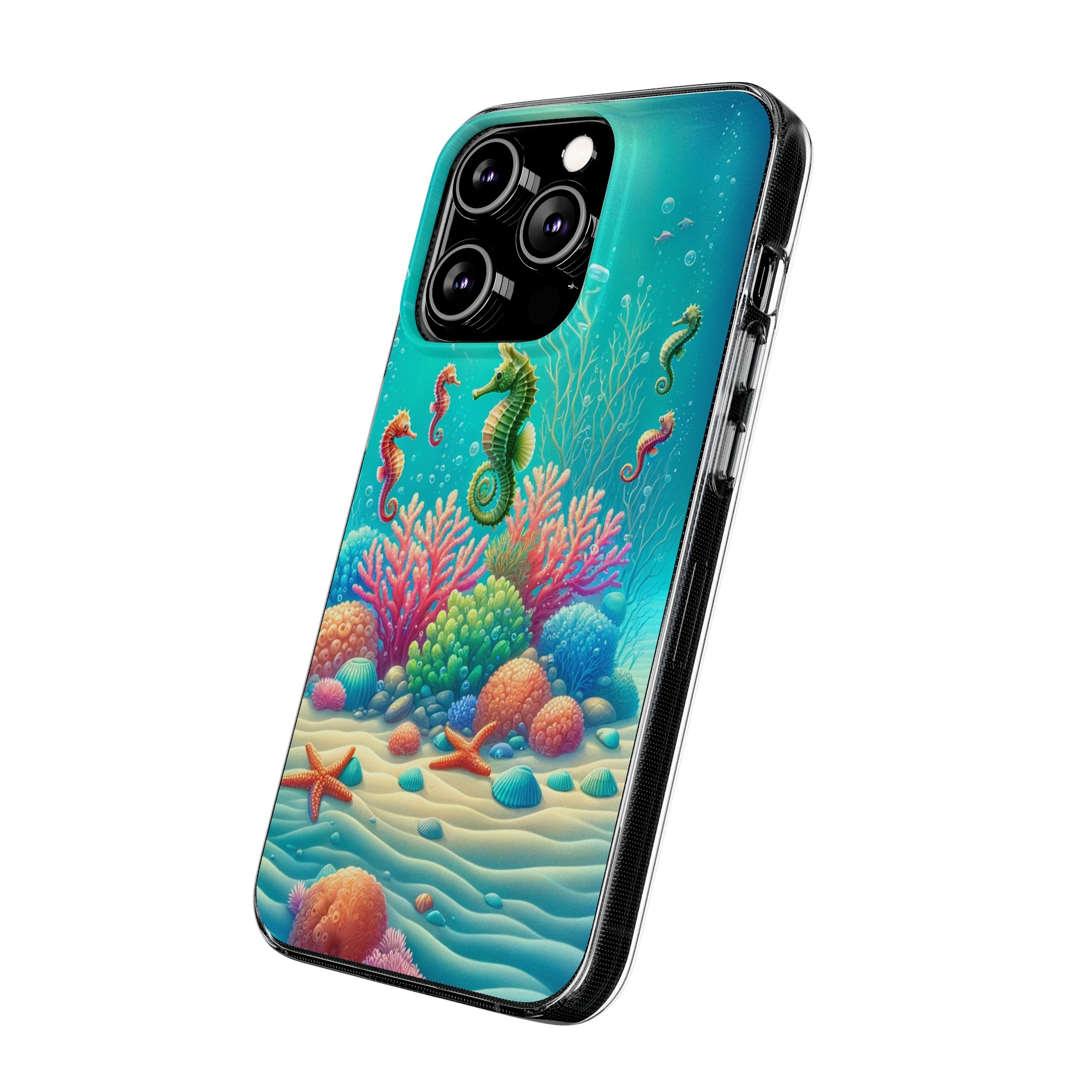 Seahorses - Soft Phone Case