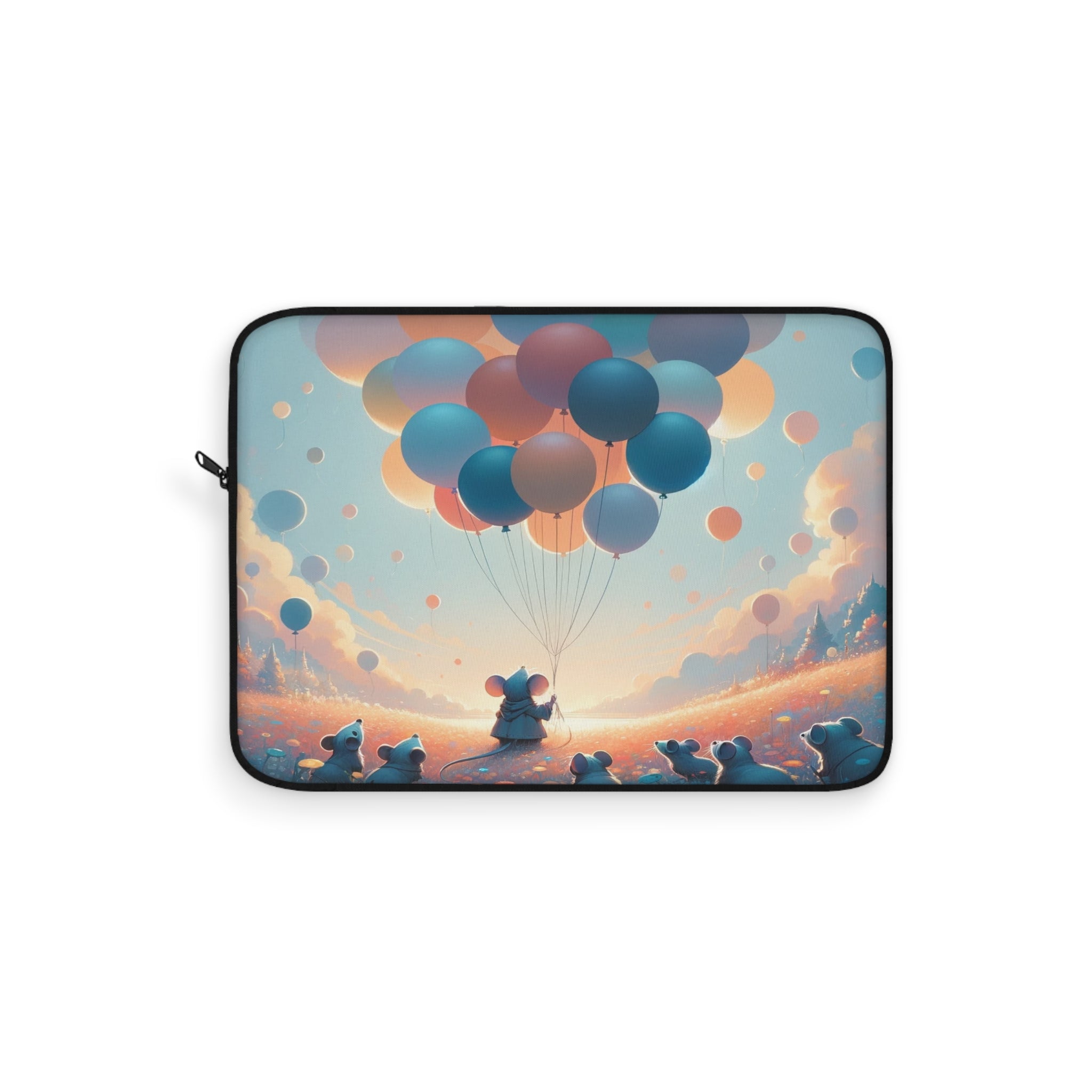 Mice watching balloons - Laptop Sleeve