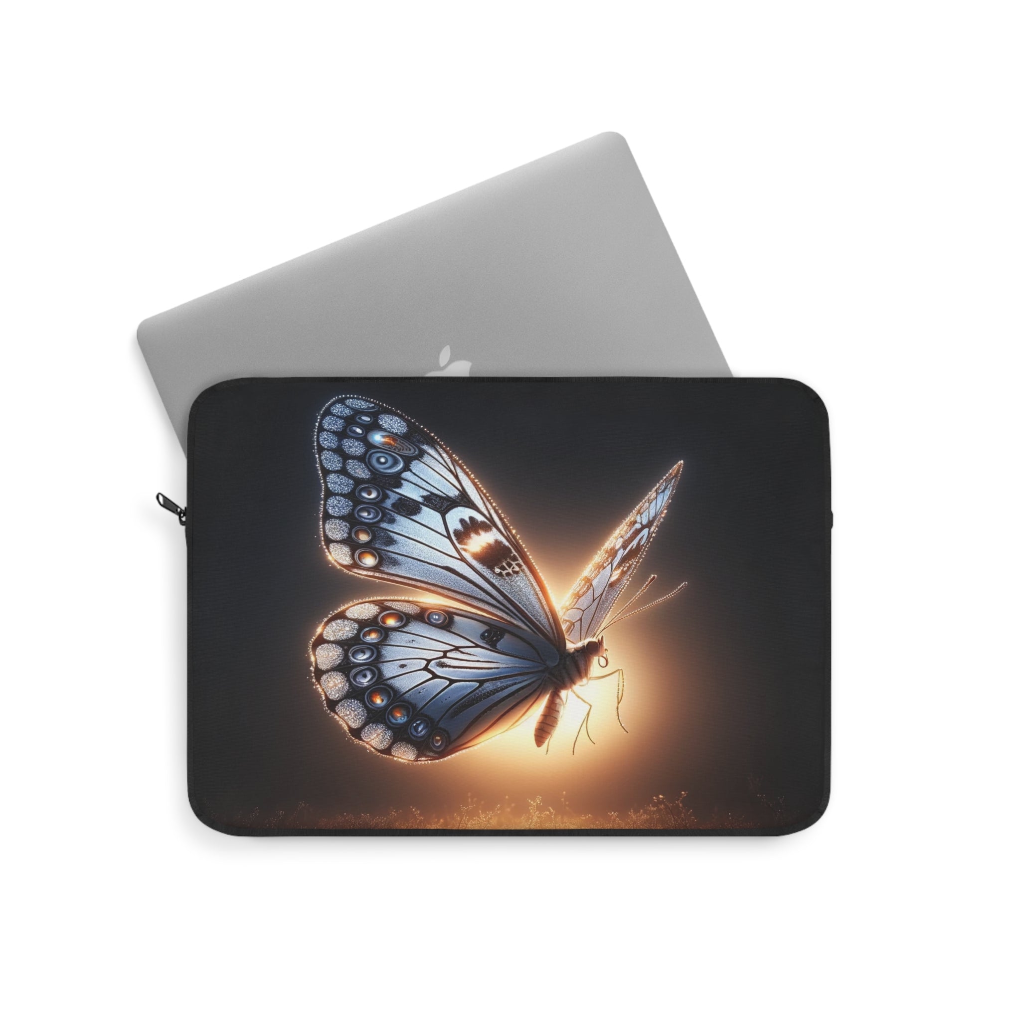 A grey-silver coloured butterfly - Laptop Sleeve