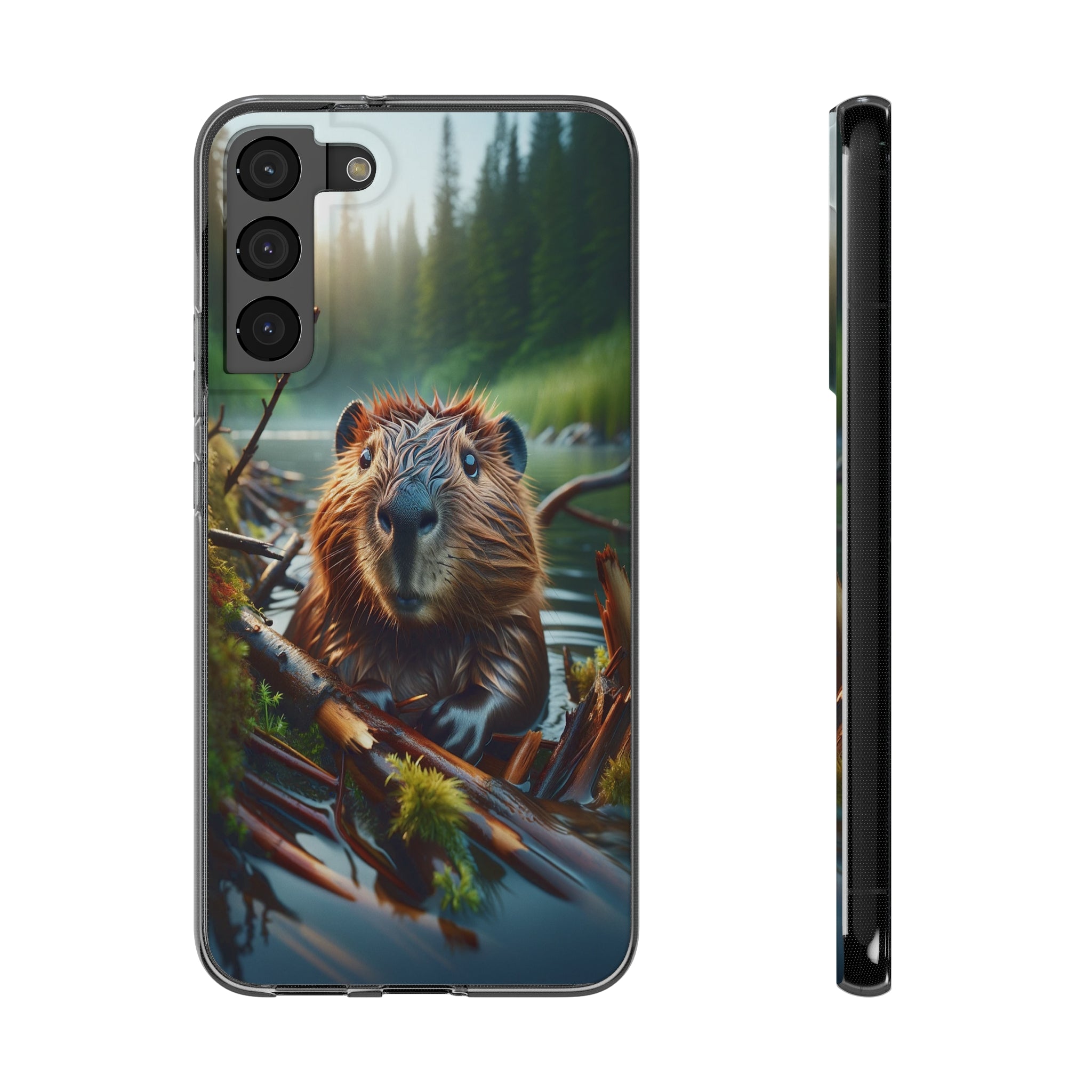 Curious Beaver - Soft Phone Case