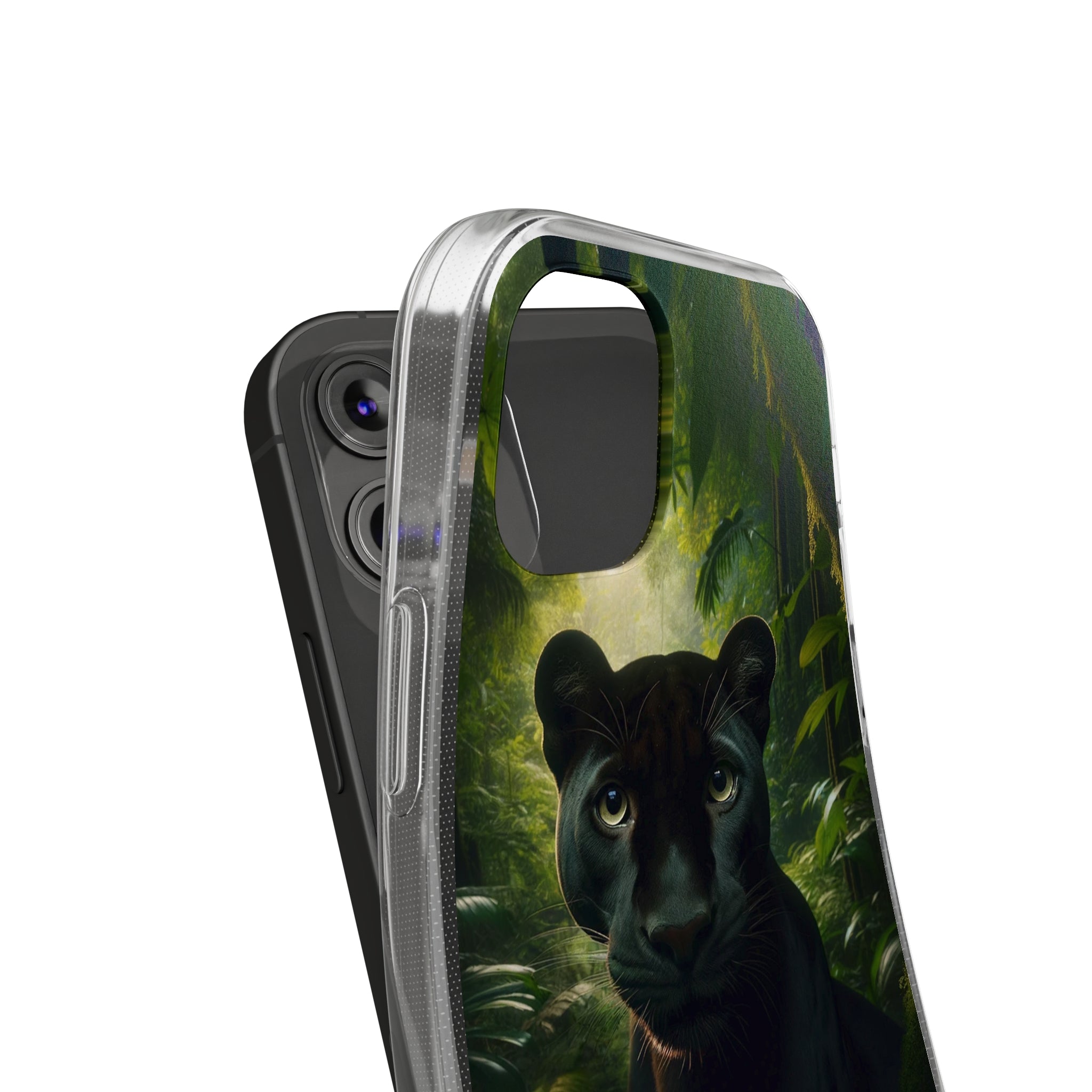 Curious Panther - Soft Phone Case