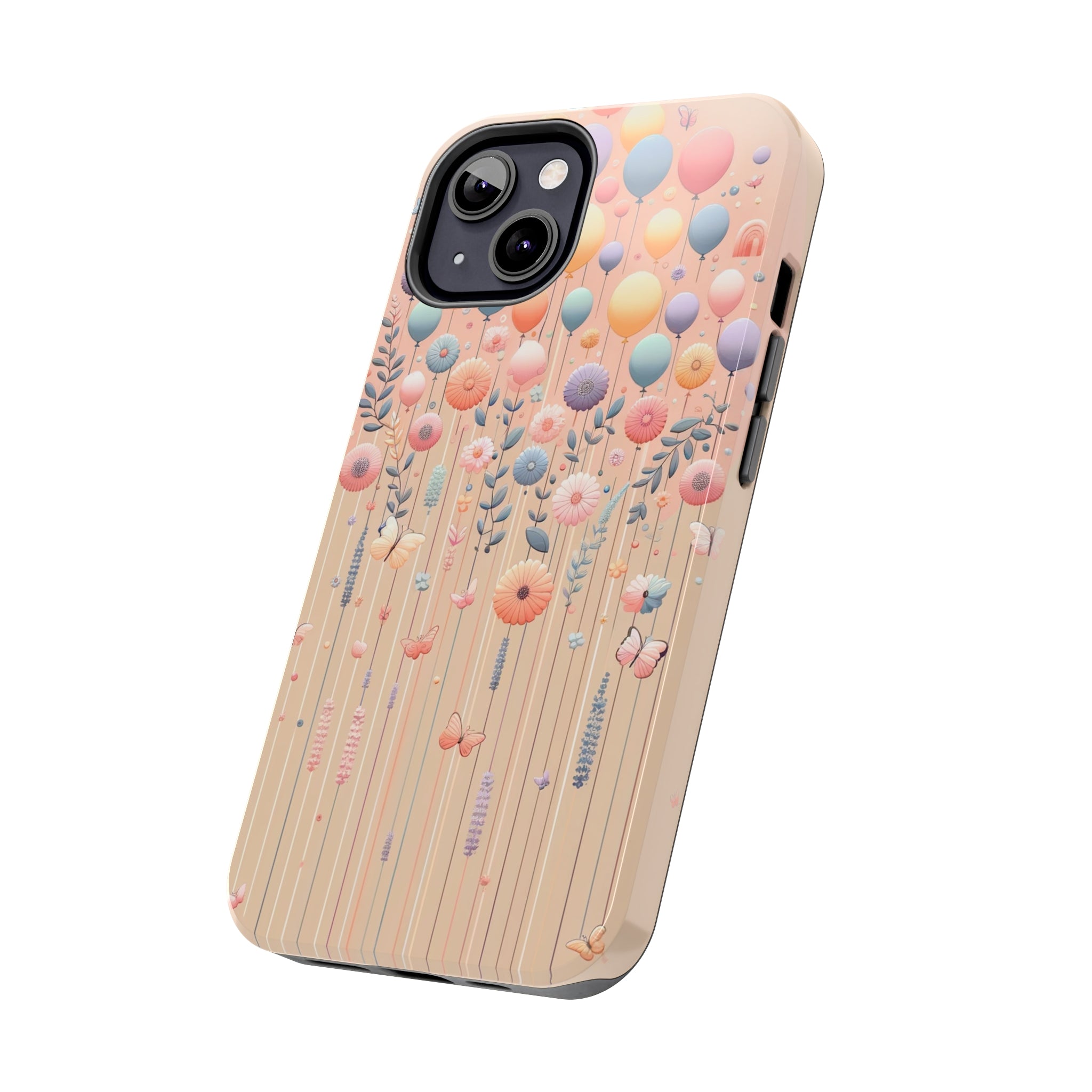 Balloons and flowers - Tough Phone Case