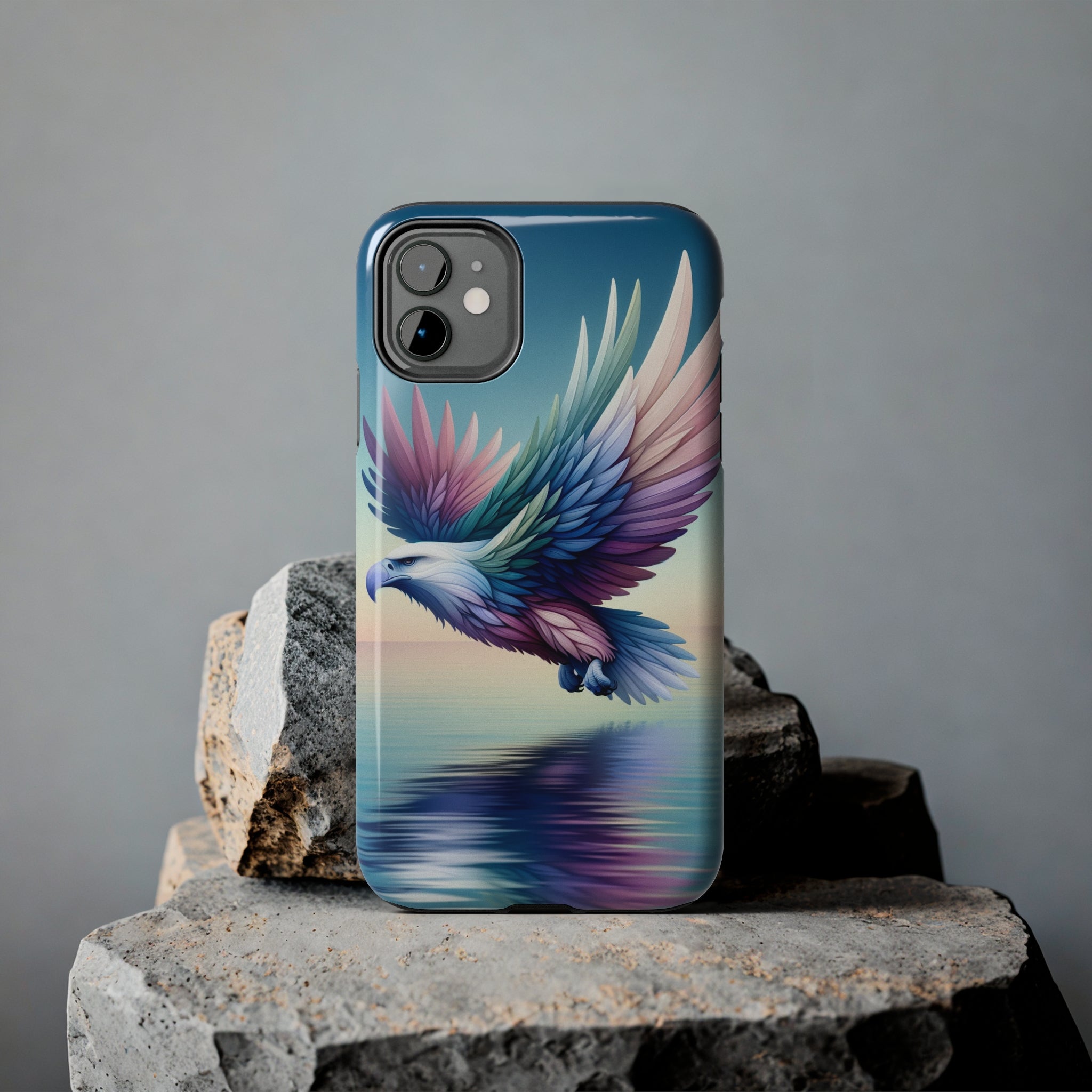 Eagle with colourful feathers - Tough Phone Case