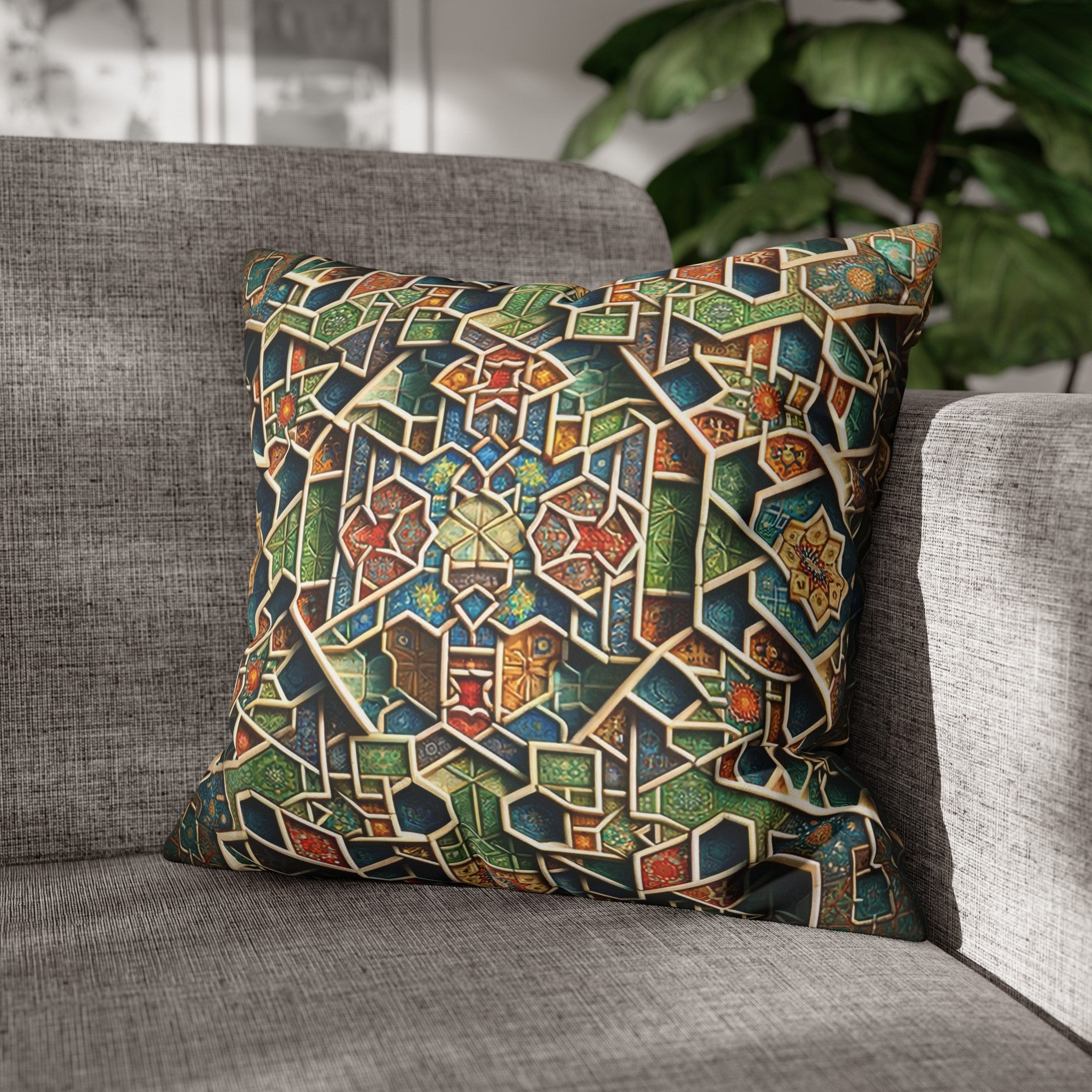 Persian Art (2) - Suede Square Pillowcase