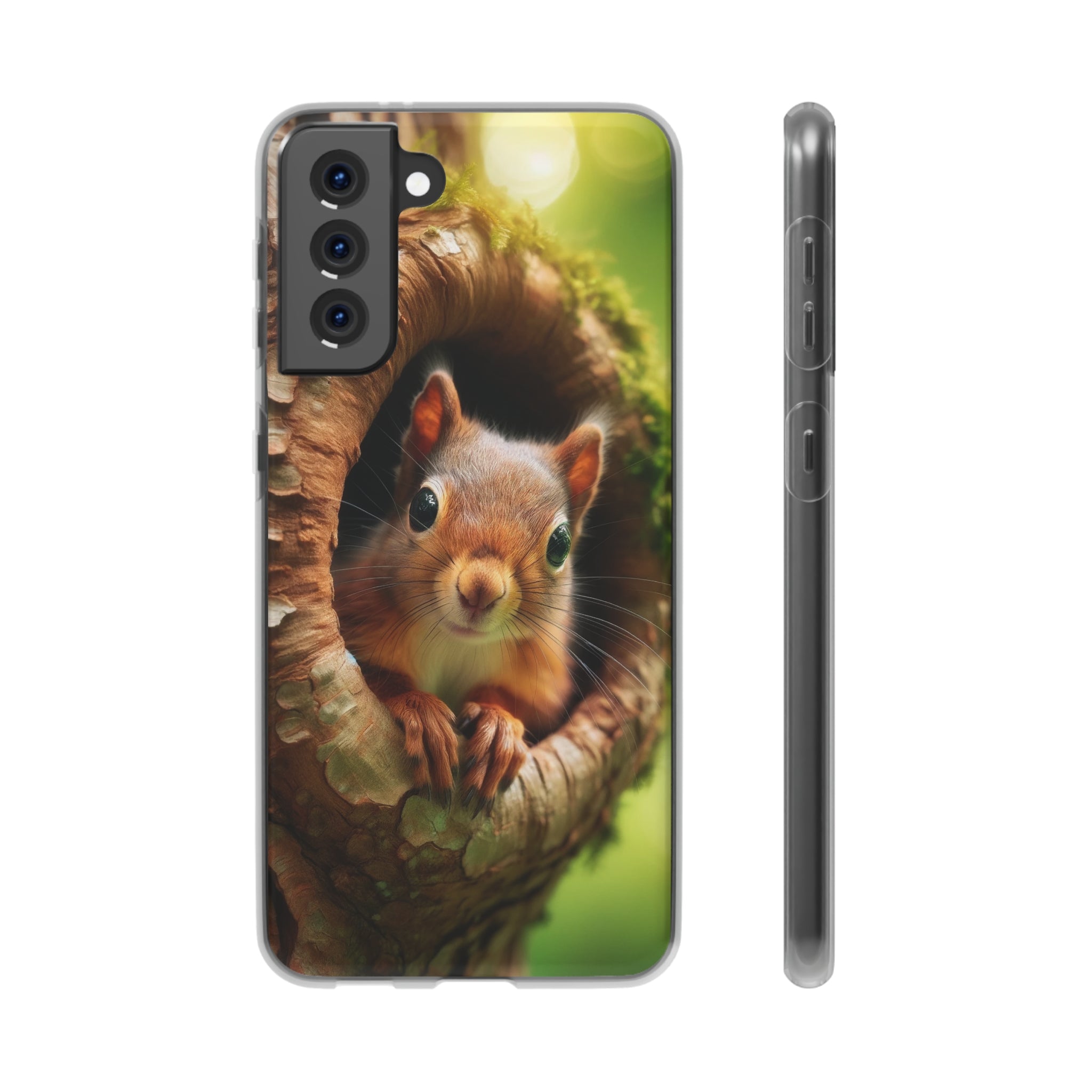 Squirrel in a treehole - Flexi Case (Samsung only)