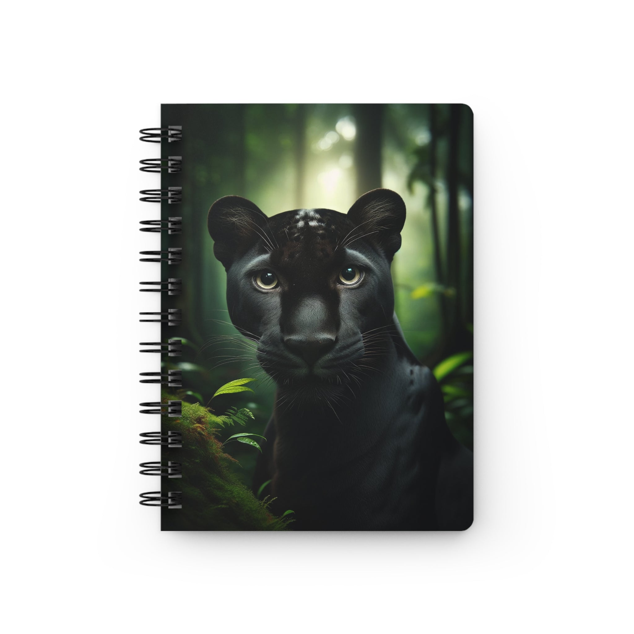 A curious panther - Spiral Notebook