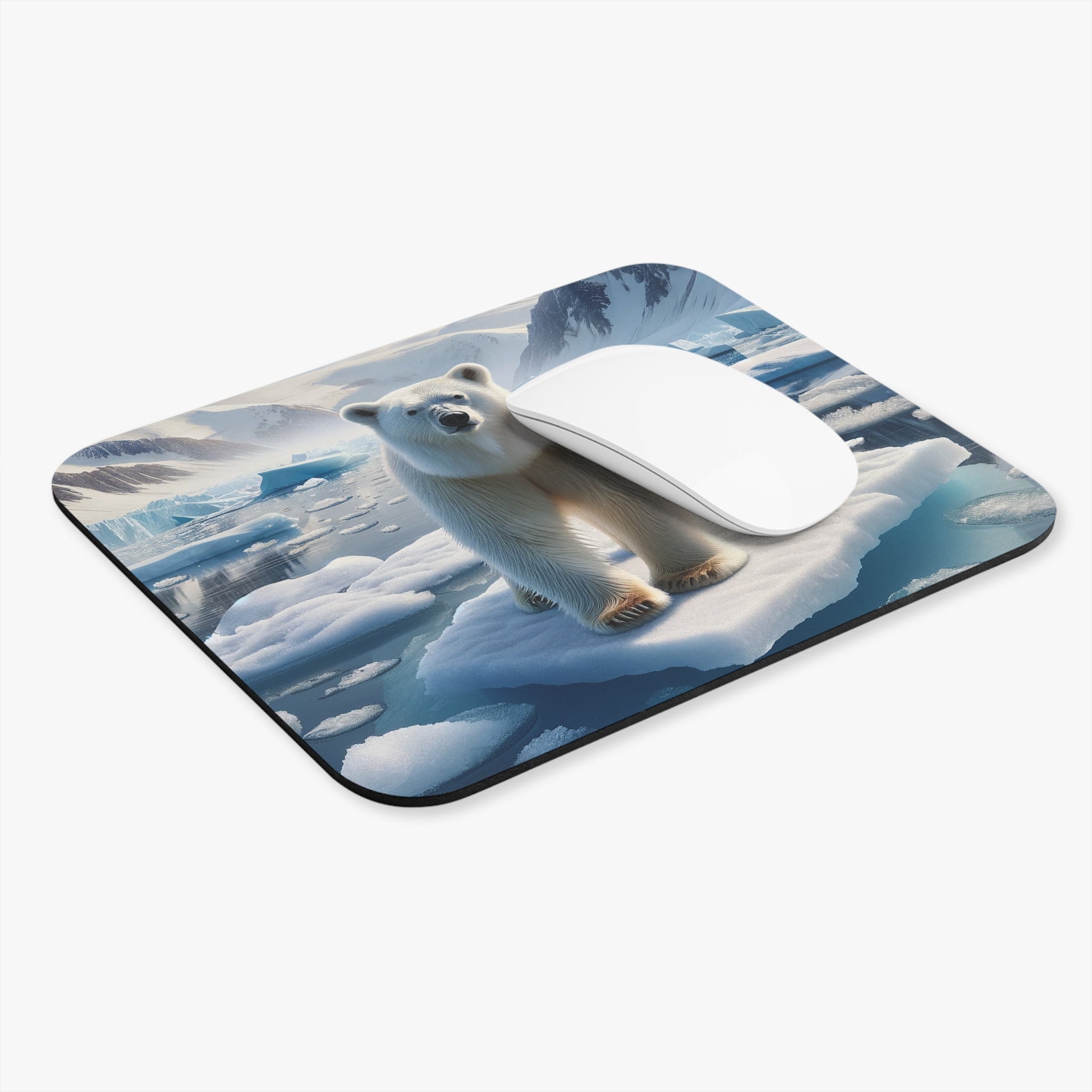 Curious Icebear - Mouse Pad (Rectangle)